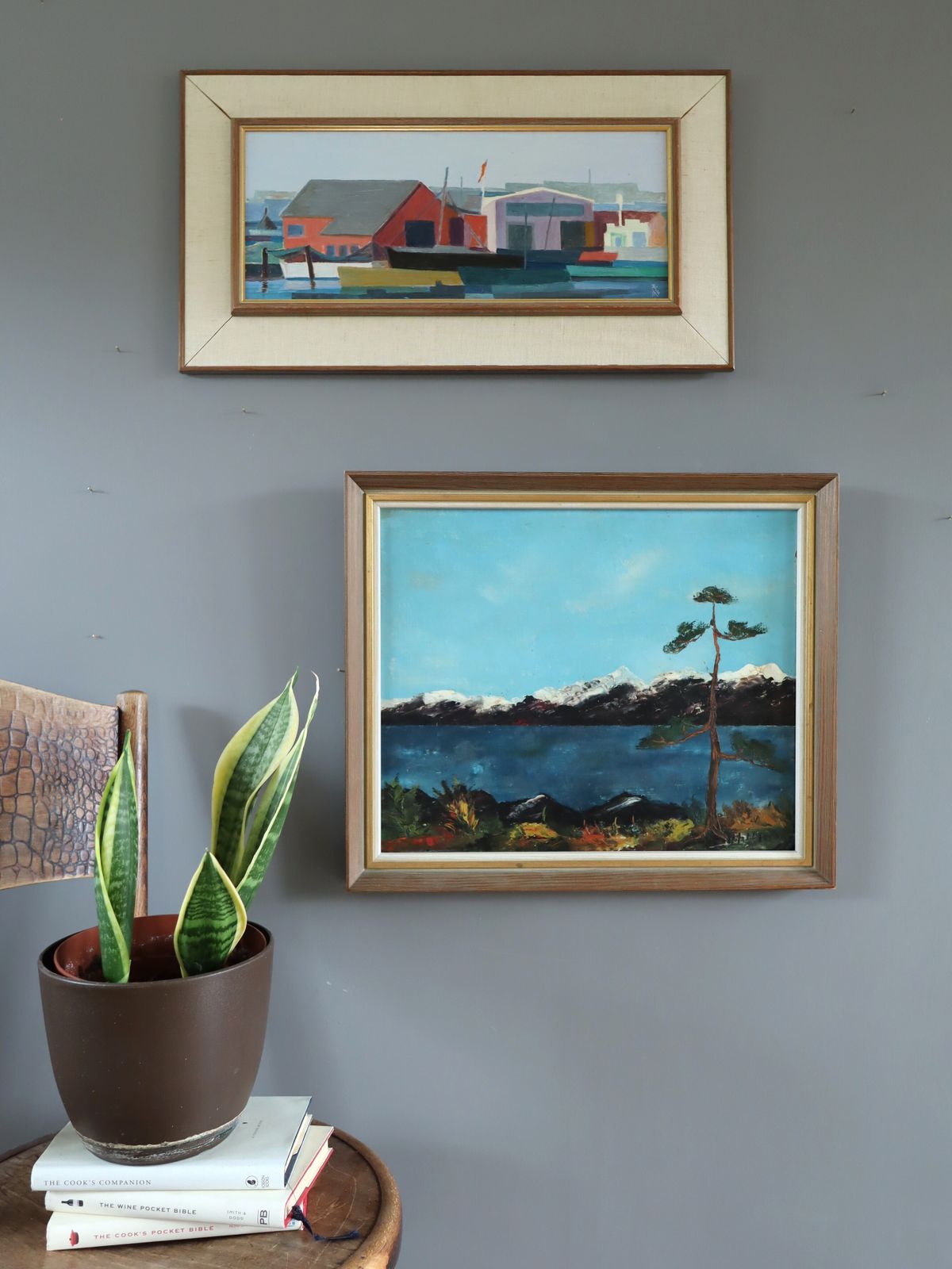 The Last Pine Oil Painting, Mid 20th Century photo furniture