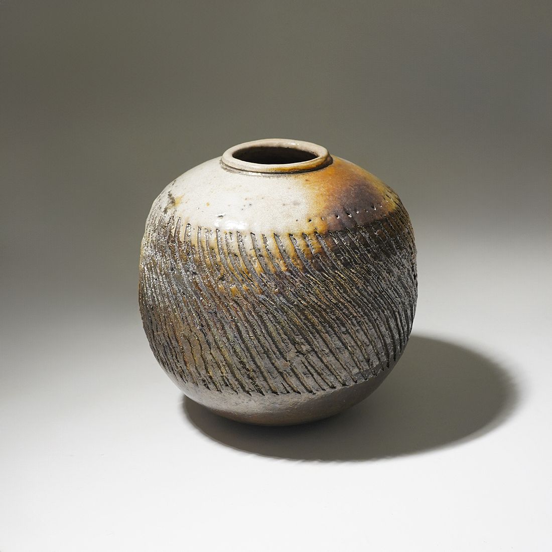 Sculptural Vase In Glazed Ceramic, 1970s photo for sale
