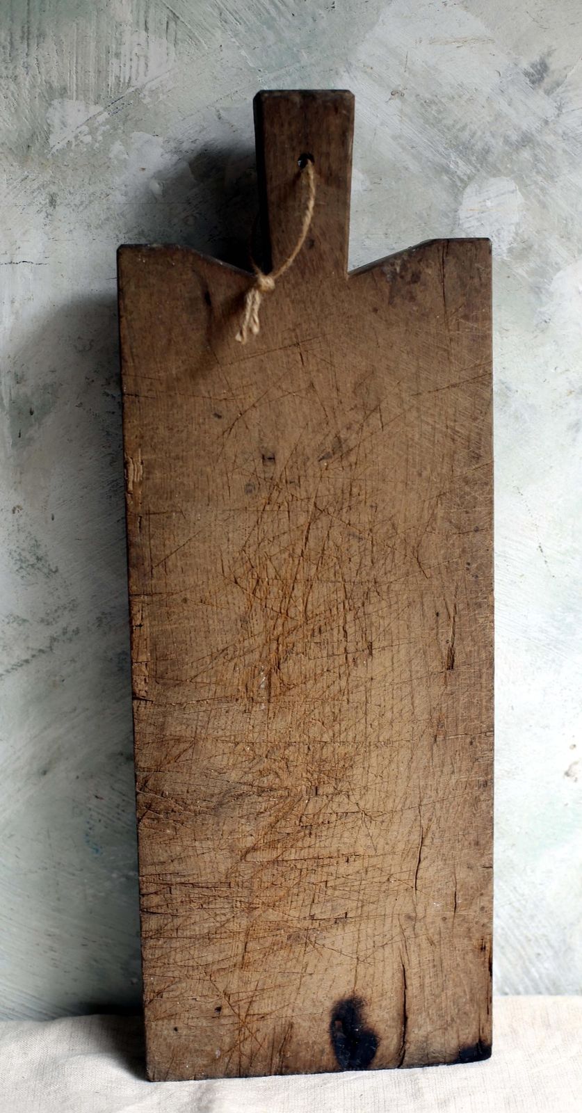 Large French Butchers Block Antique Bread Board Long Chunky Wooden Primitive Cutting Board photo buy