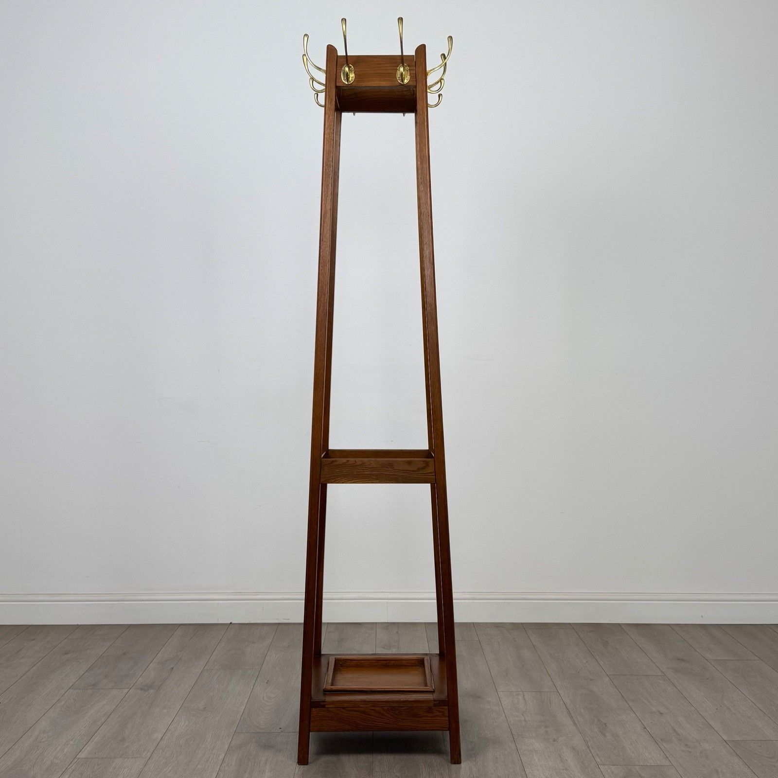 Antique 20th Century Arts & Crafts Style Coat Stand In Oak ( Af 5700 ) photo buy