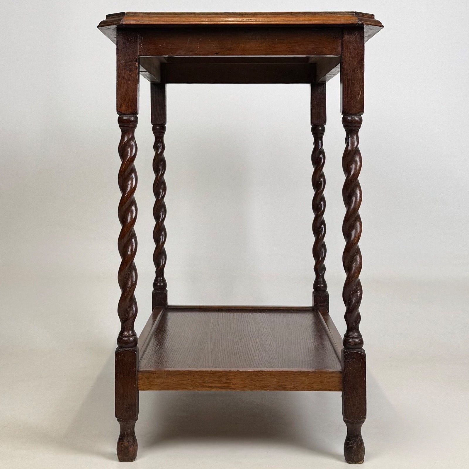 Antique 20th Century Barley Twist Side Table In Golden Oak ( Af 5726 ) photo buy
