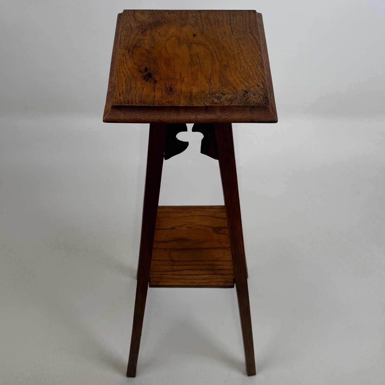 Antique 20th Century Edwardian Plant Stand In Oak ( Af 5717 ) photo buy
