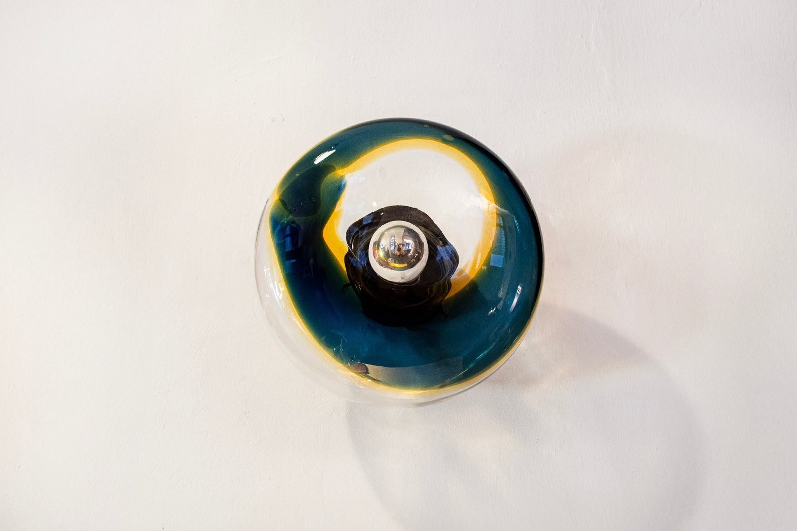 Vintage Italiaanse Applique In Murano Glas, Jaren 1970