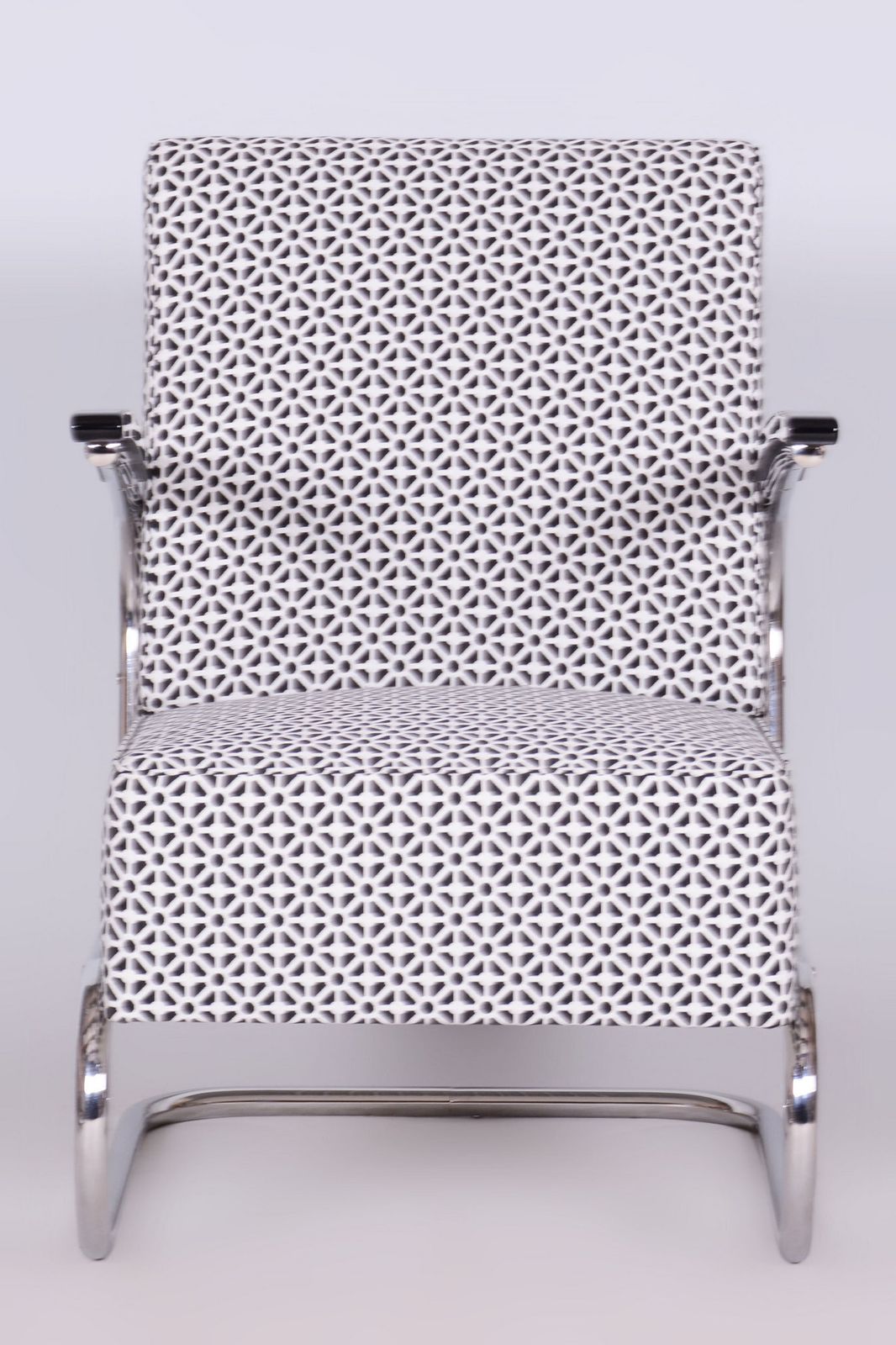 Restored Bauhaus Armchair, By W. Gispen For Mücke Melder, Chrome, Czech, 1930s photo vintage