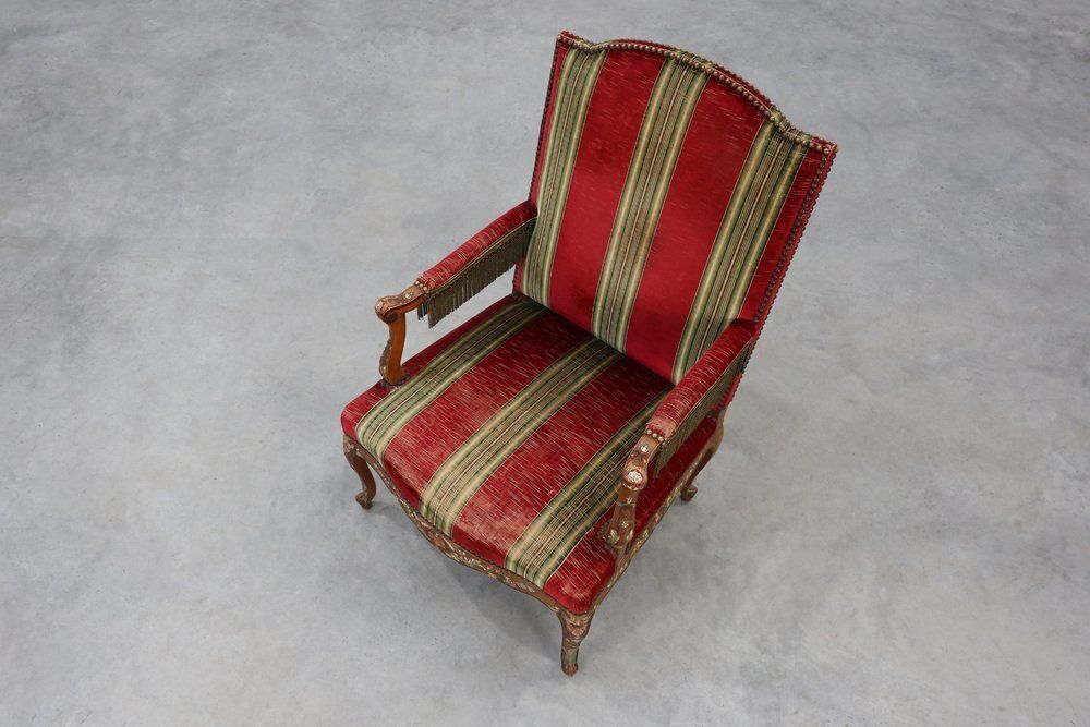 photo buy Antique French Louis XIV Chair In Oak, 1800s