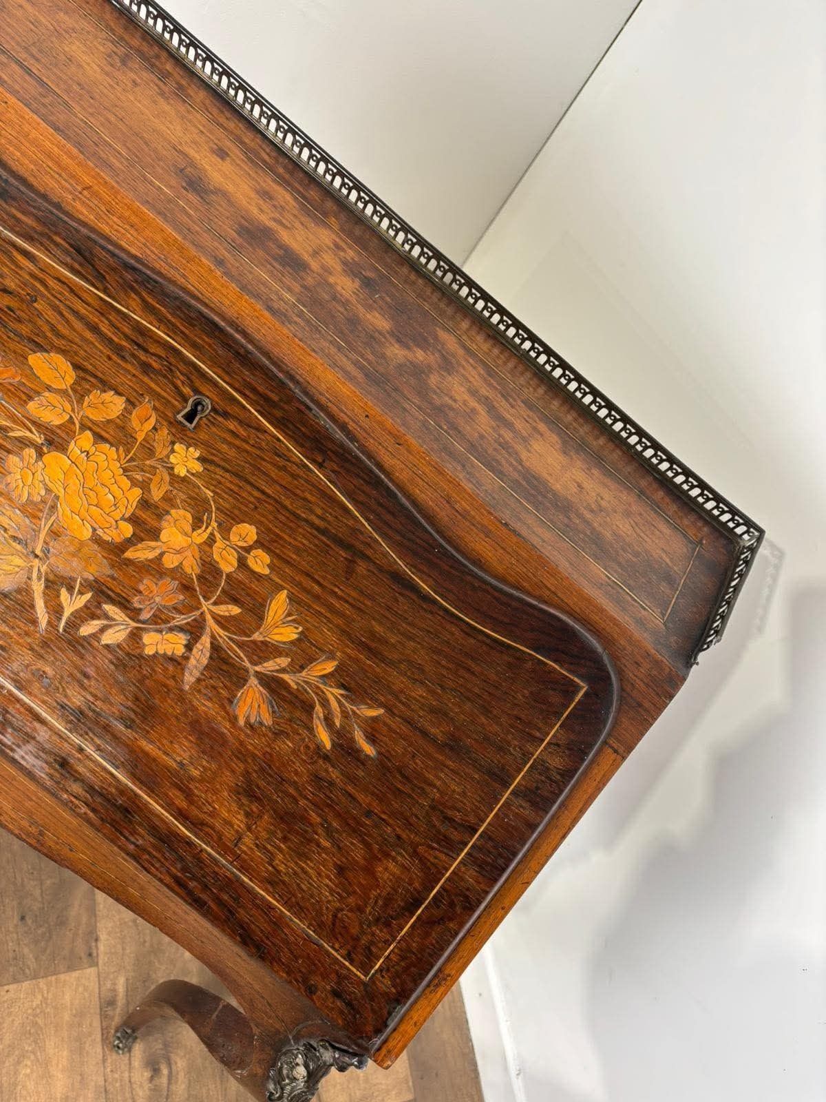 photo buy Victorian Walnut Inlaid Ladies Writing Desk