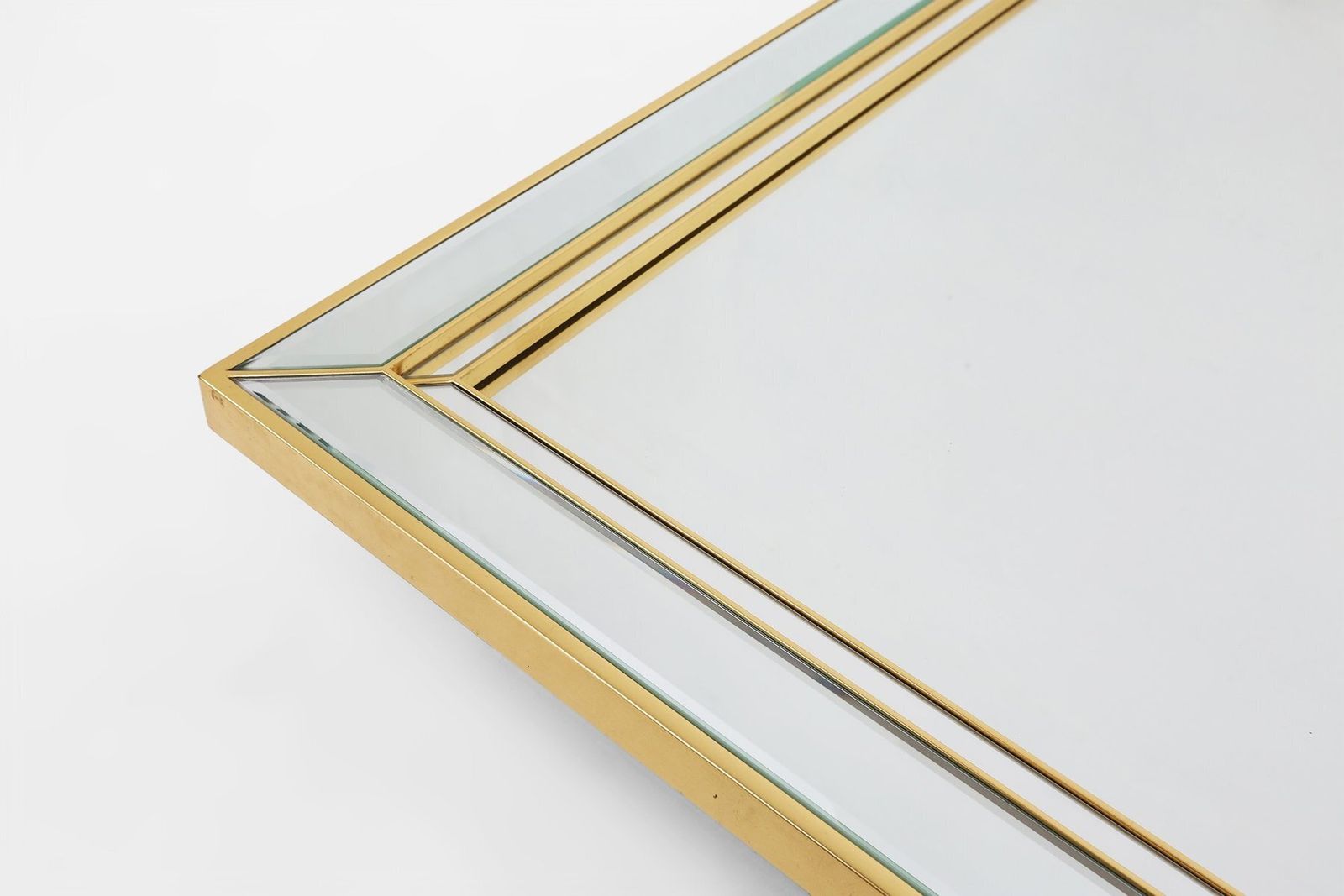 photo furniture Large Hollywood Regency Mirror By Deknudt, Belgium, 1980