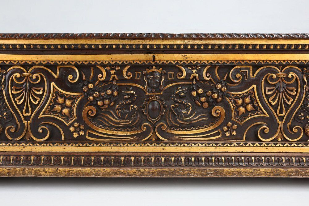 Venetian Carved And Polychroom Oak Chest photo 8176.0