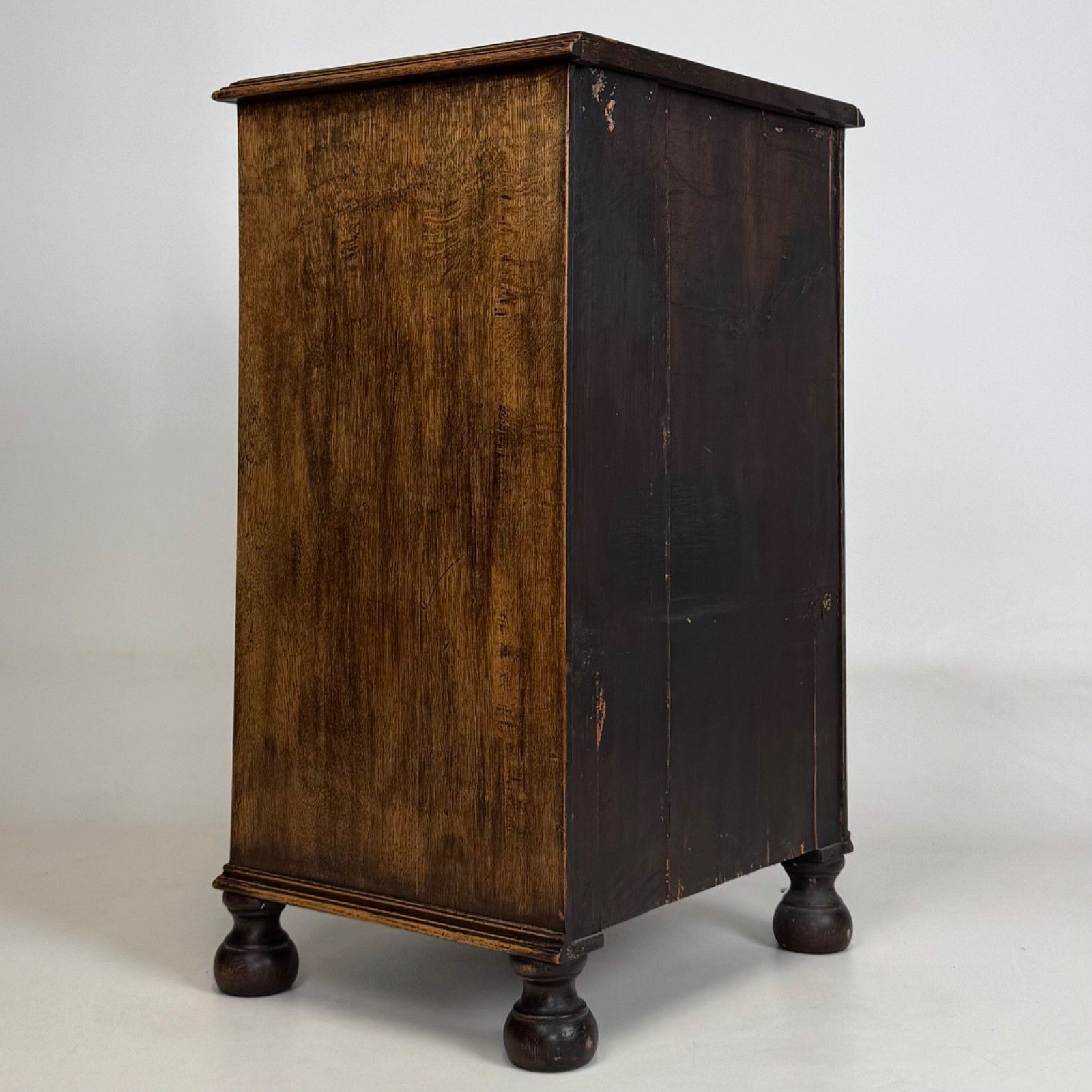 Antique 20th Century Small Edwardian Cabinet In Oak ( Af 5727 ) photo 425.0