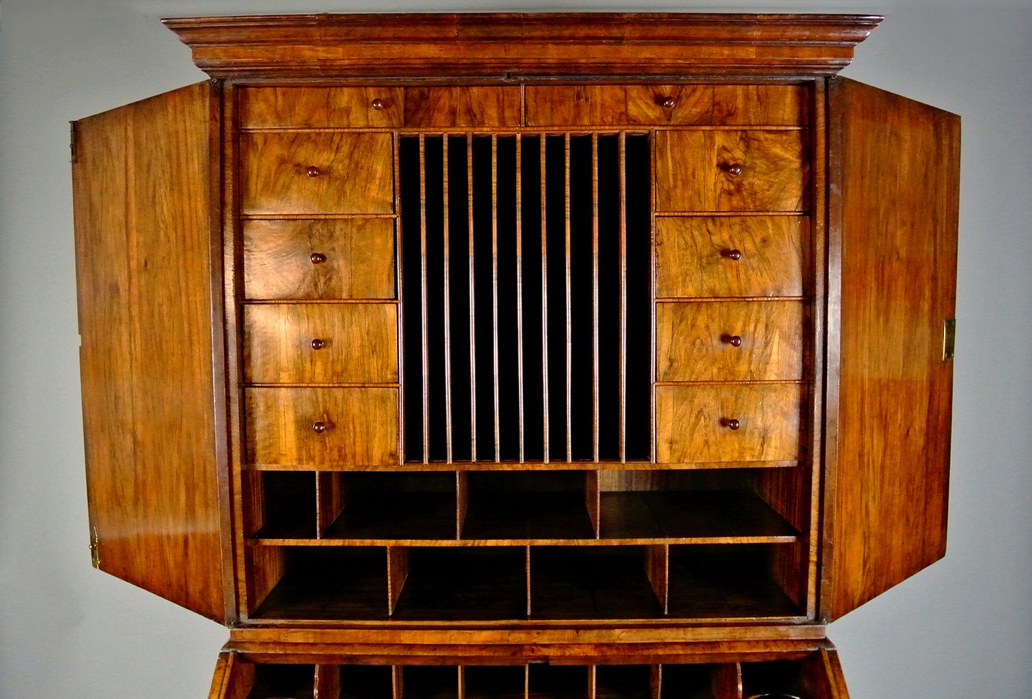 Exemplary George I Mulberry Bureau Bookcase C. 1720 photo furniture