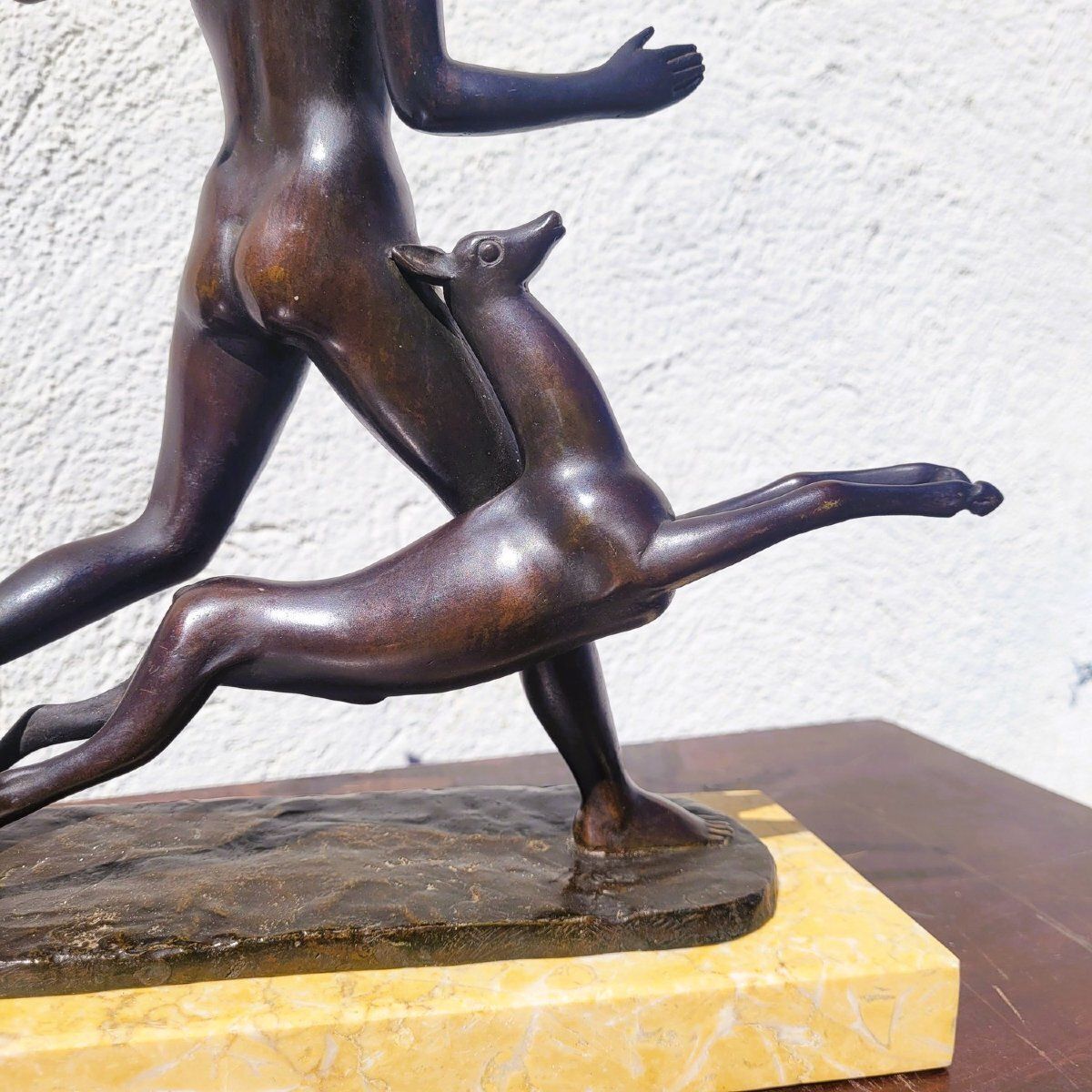 Man With Antelope, H23 cm, Brons, 20e eeuw photo buy