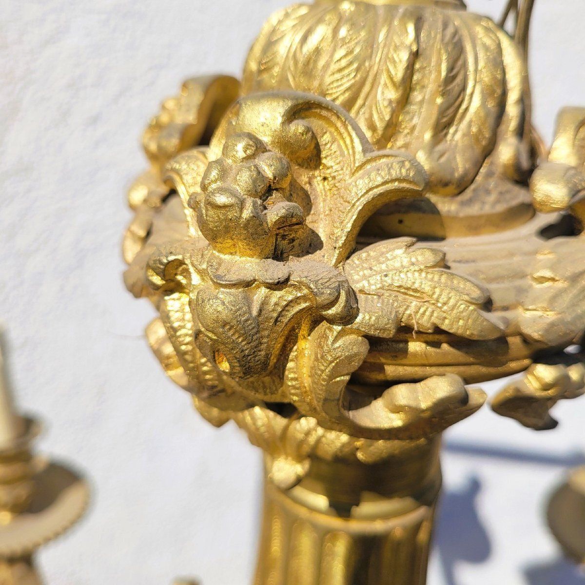 Mazarin bronzen kroonluchter, hoogte 72 cm, begin 20e eeuw photo 2400.0