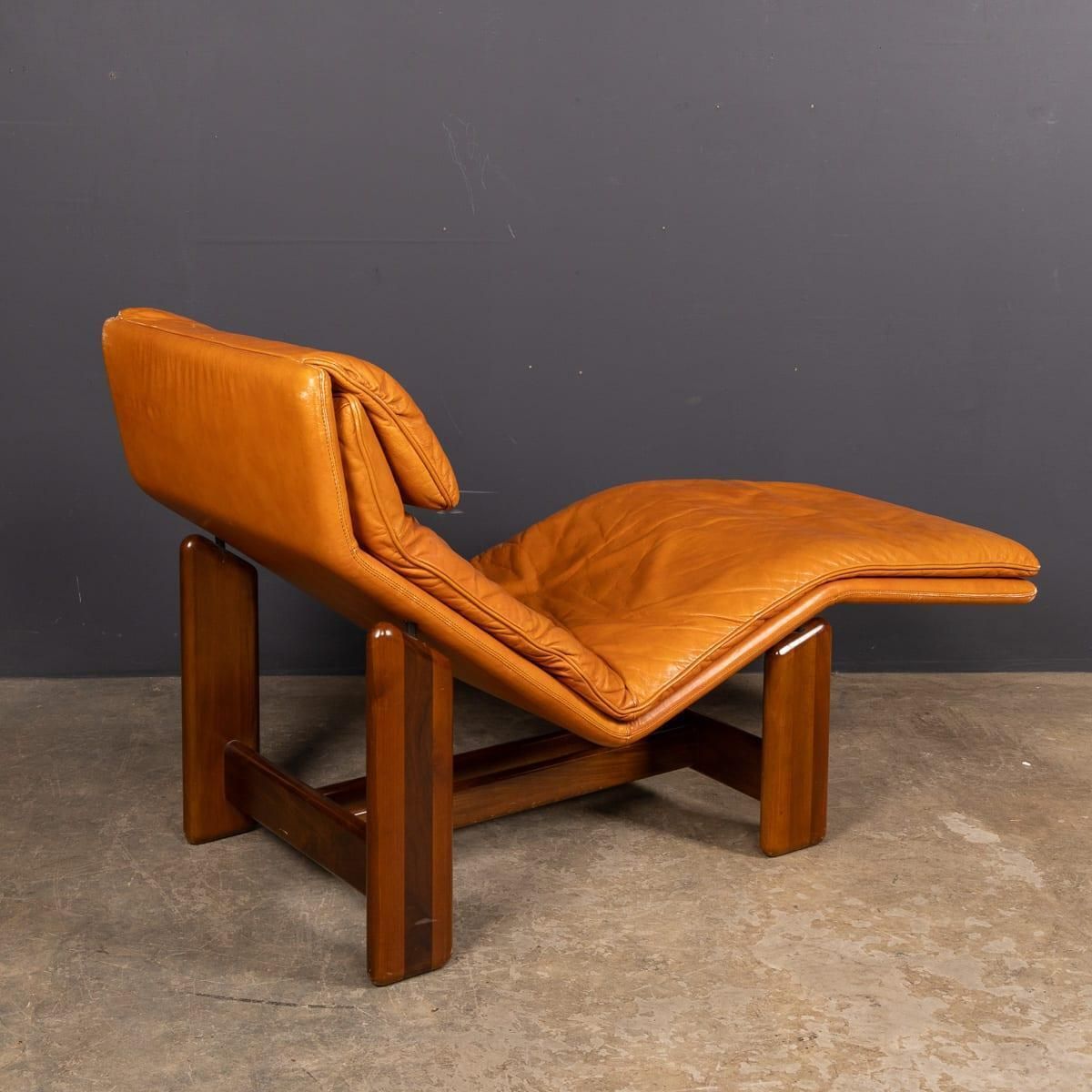 20thc Italian Periplo Leather Chaise Longue By Tarcisio Colzani For Mobil Girgi photo vinterior