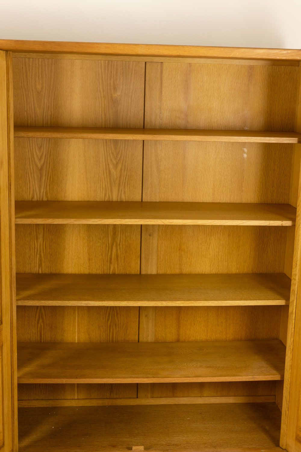 4800.0 Guillerme And Chambron. Oak Wardrobe With Built In Writing photo