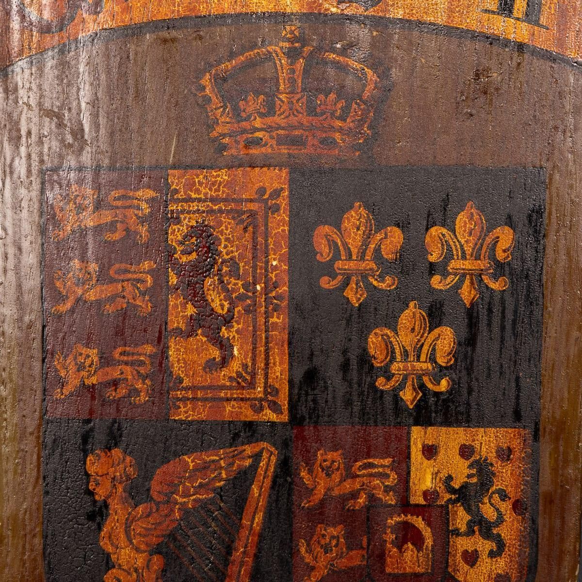 photo buy Pair Of 18thc English Hand Painted King George II & King George IV Shields