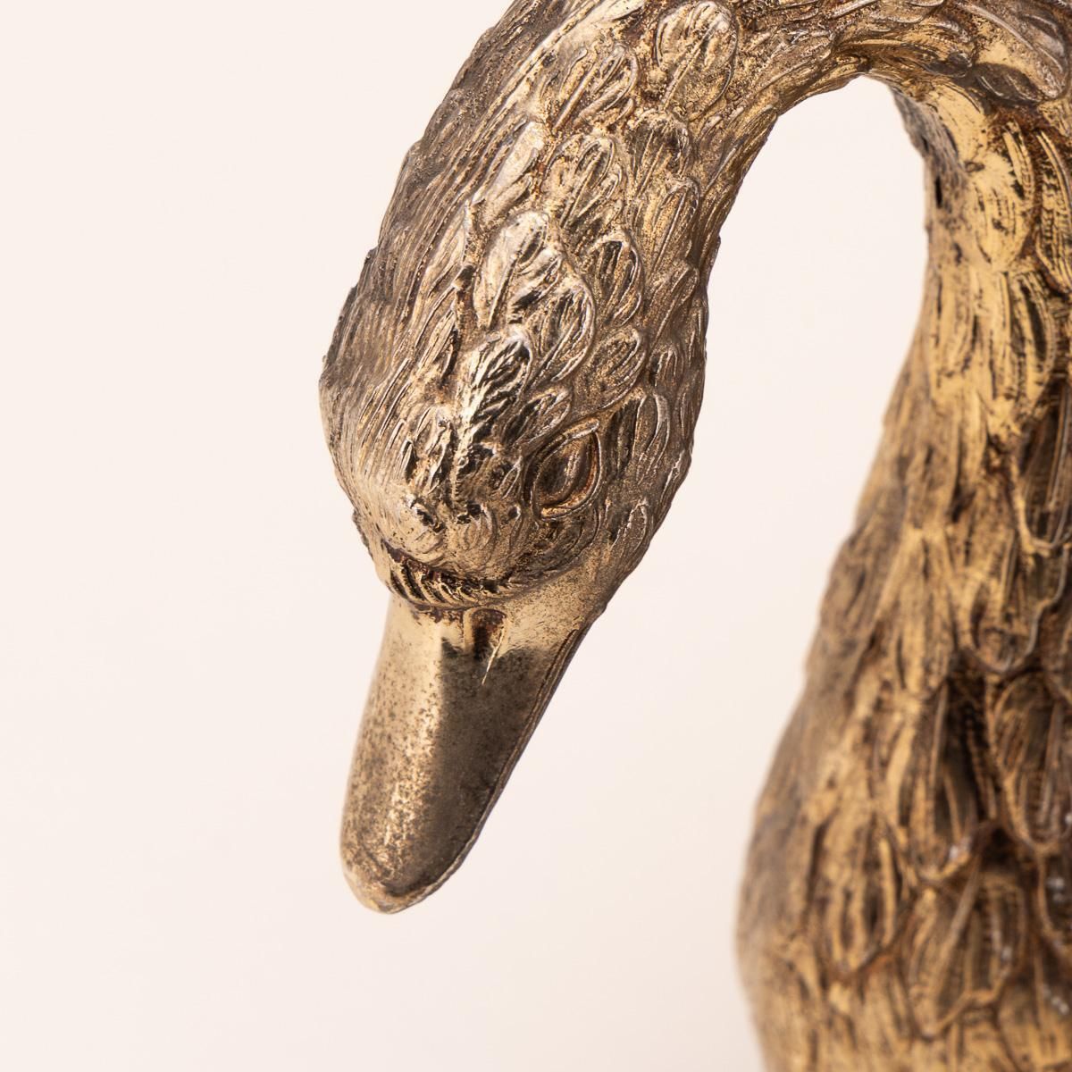 photo furniture Gilded Swan Ice Bucket By Mauro Manetti, Mid Century Italian Design
