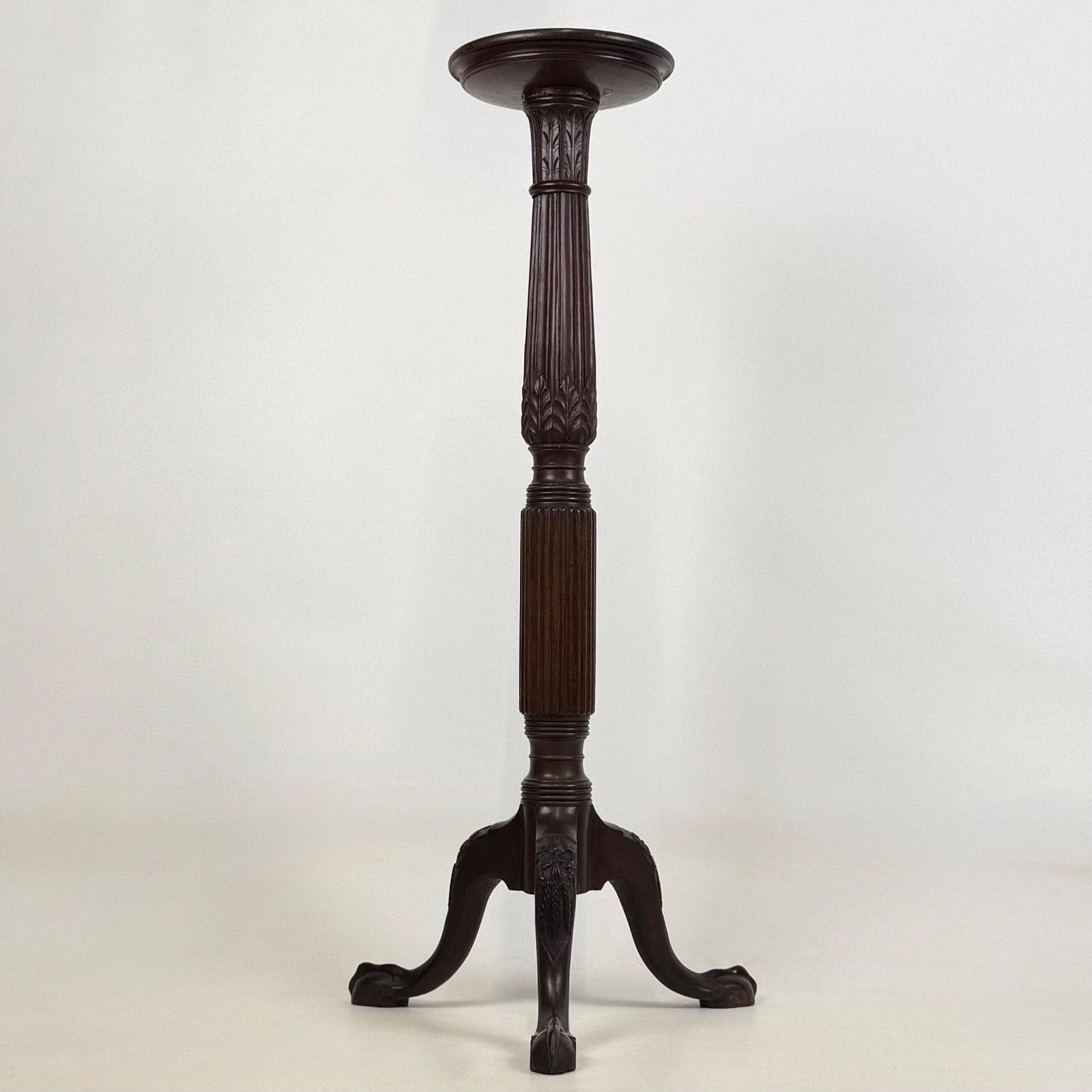 Antique 19th Century Victorian Plant Stand In Mahogany ( Af 5708 )