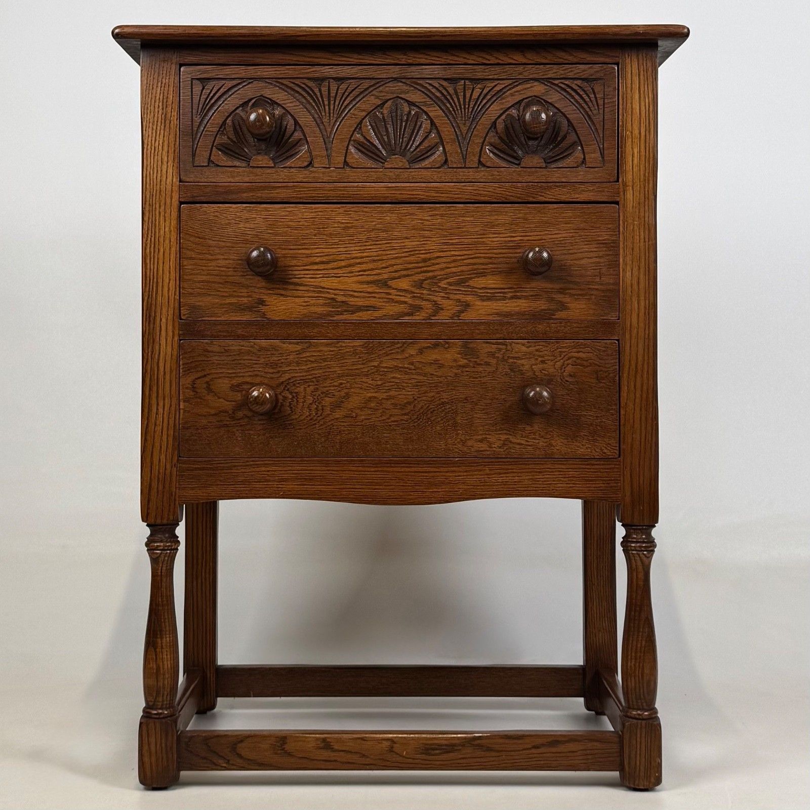 Antique 20th Century Small Chest Of Drawers In Oak ( Af 5714 )