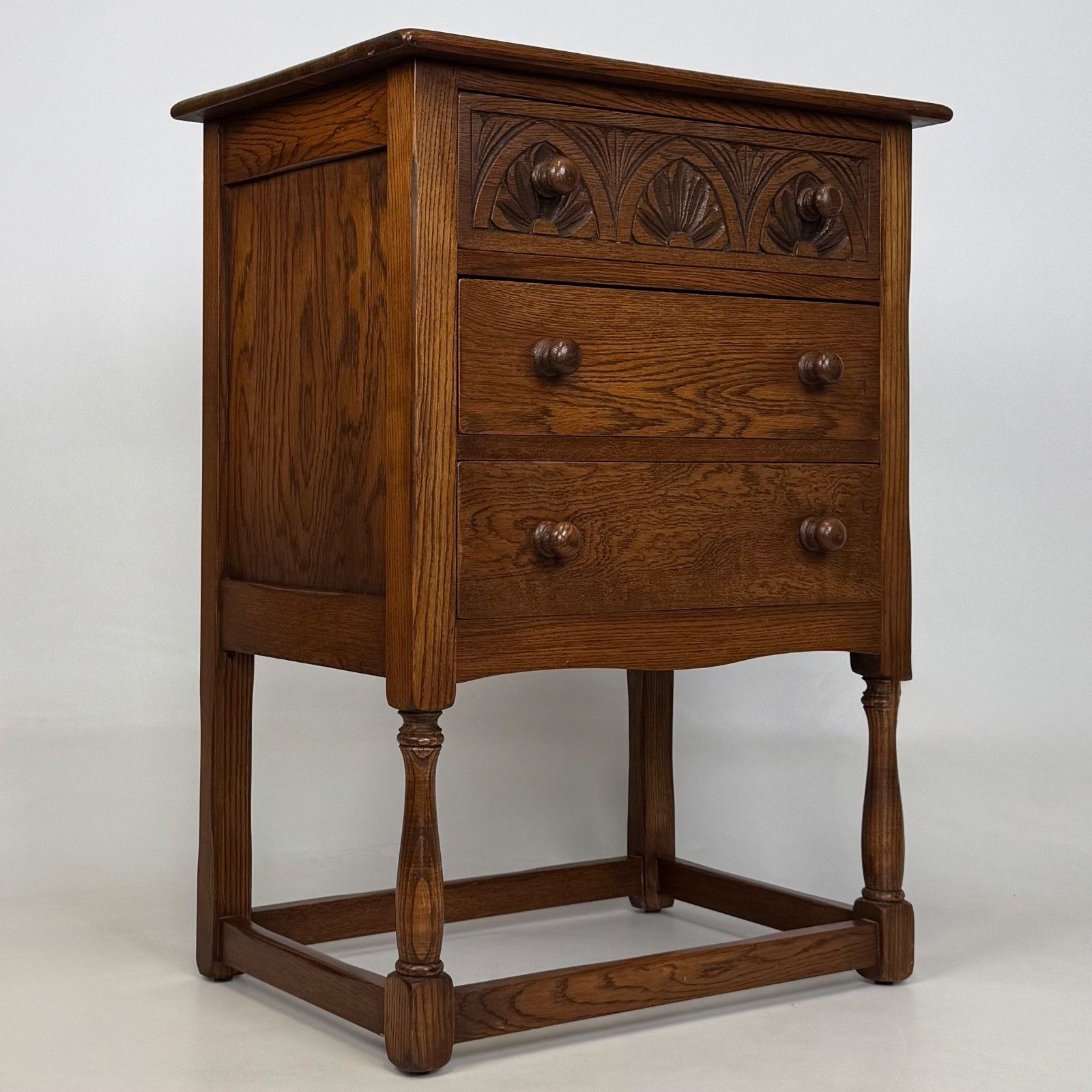 Antique 20th Century Small Chest Of Drawers In Oak ( Af 5714 ) photo vintage
