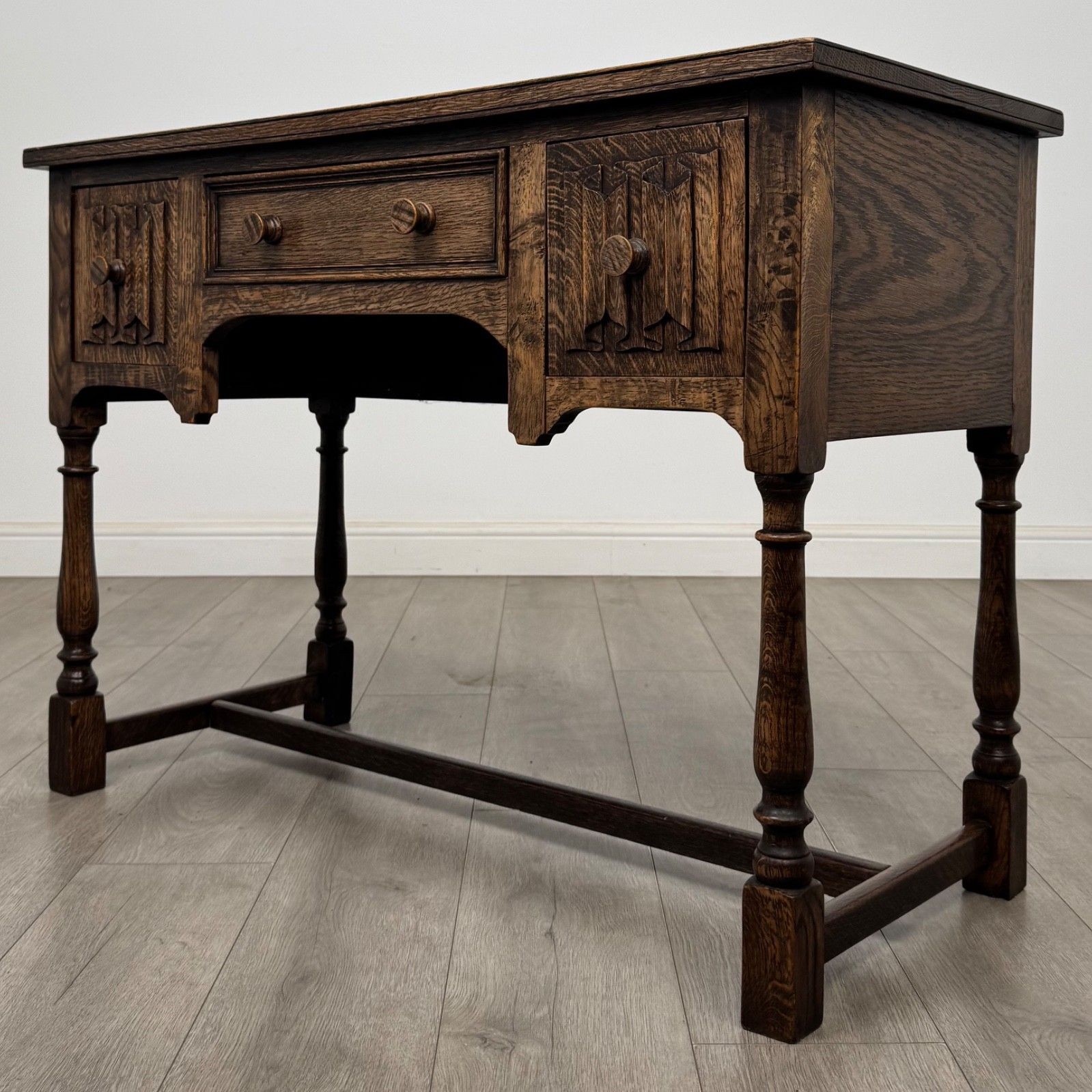 Antique 20th Century Fine Quality Edwardian Desk In Oak ( Af 5733 ) photo furniture