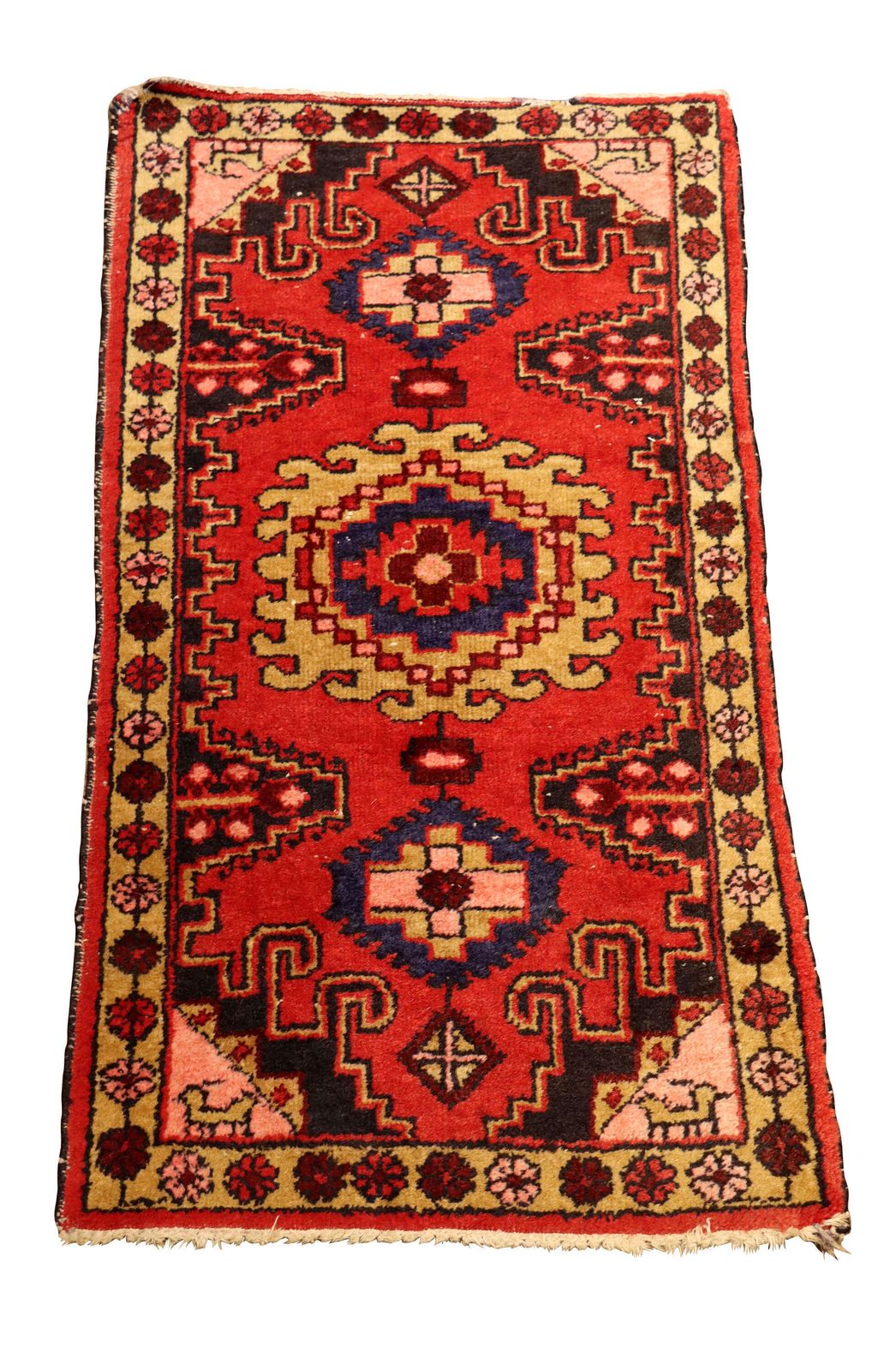 Antique Caucasian Tribal Hand Knotted Rug With Animal Motifs, Late 19th / Early 20th Centu photo for sale