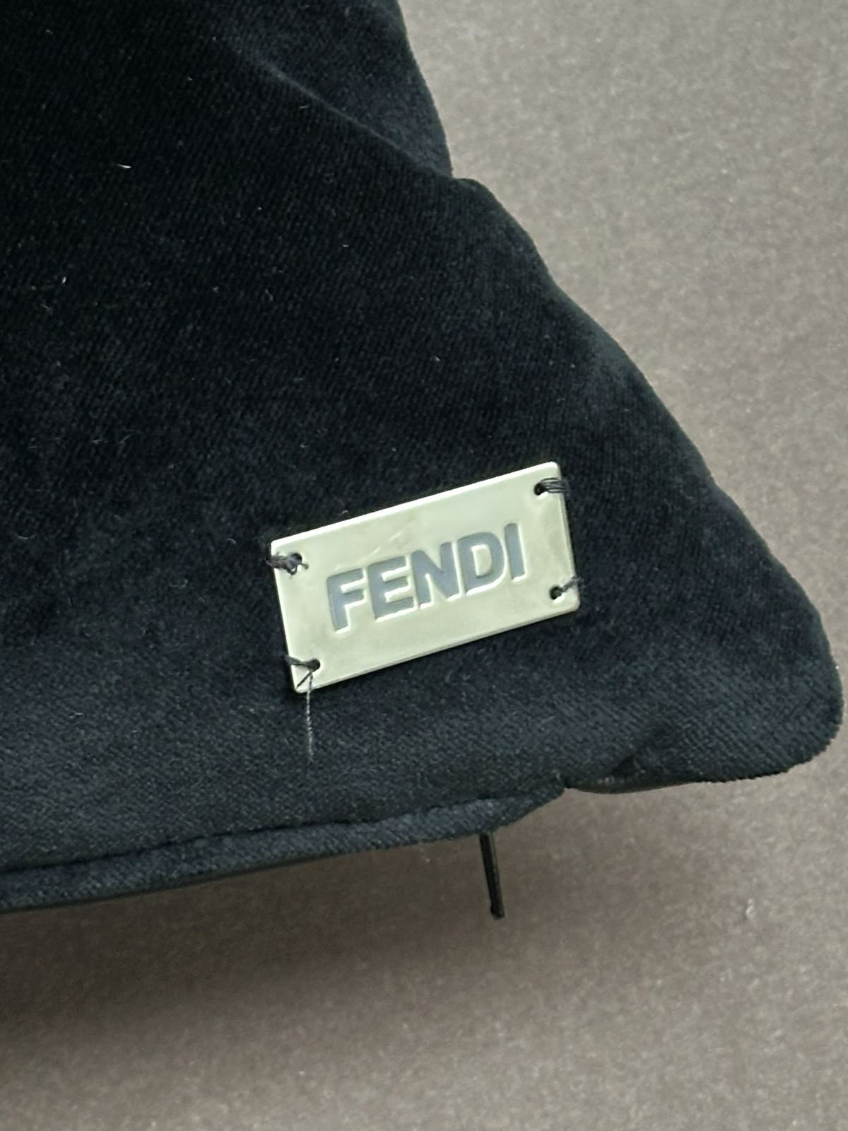 Fendi Leather Cushion, Italy, 2011 photo Textiles