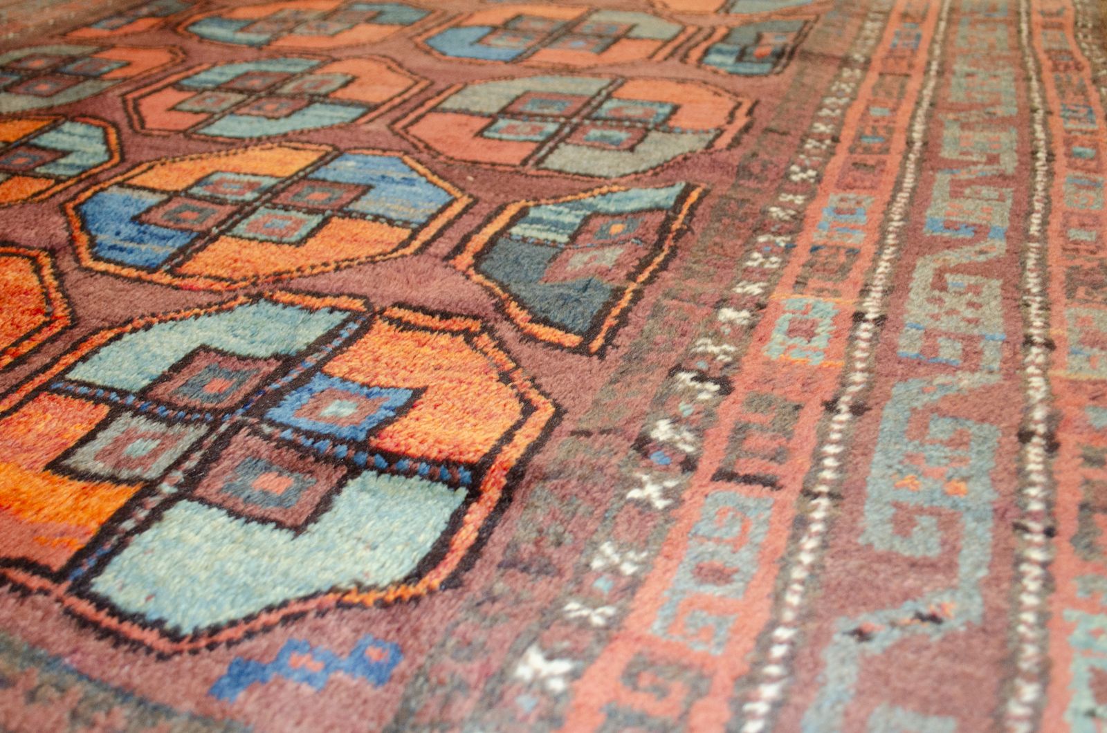 Antique Qoochan Rug 266x140cm, 1920s photo furniture