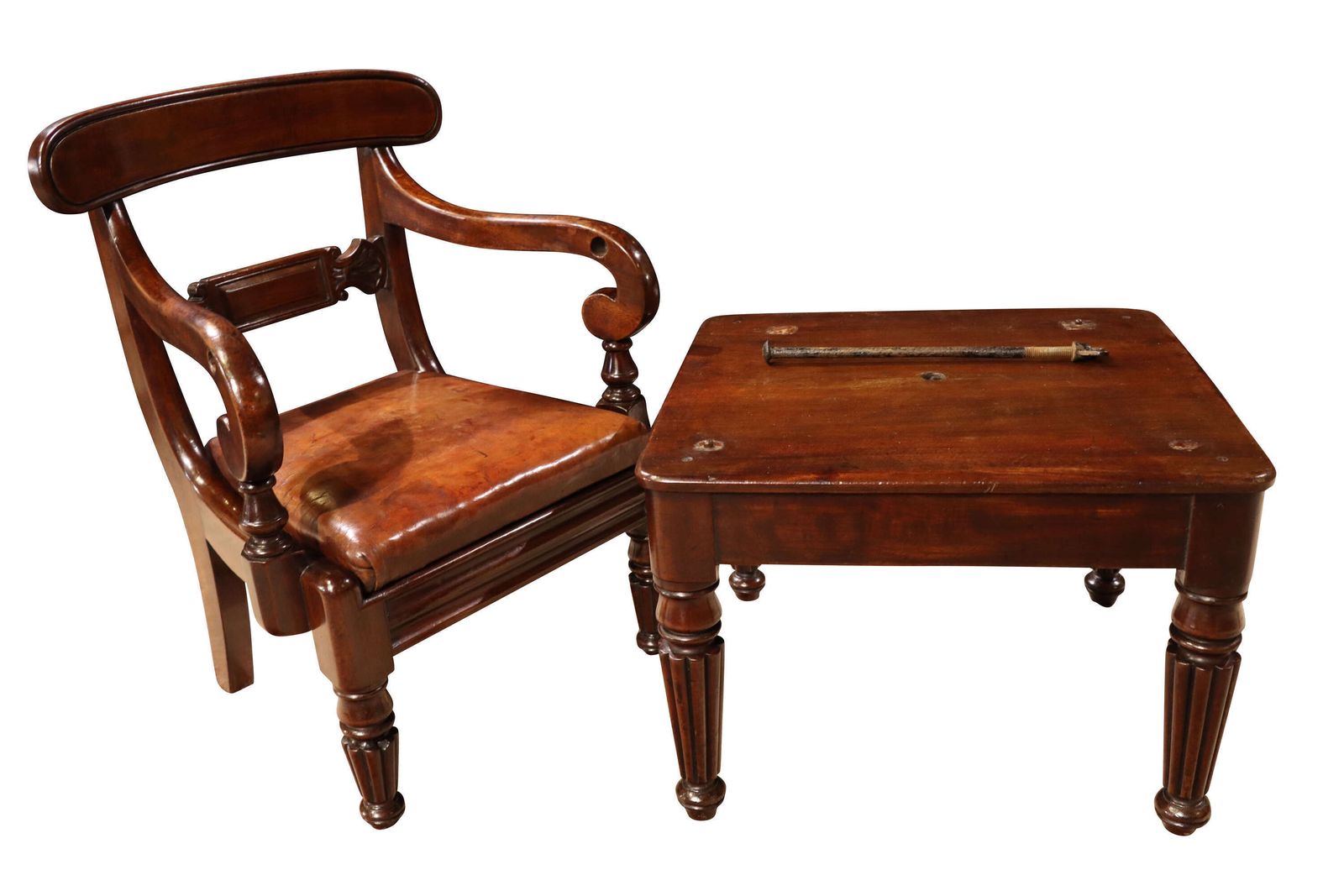 William IV Mahogany Metamorphic Child’s High Chair photo vinterior