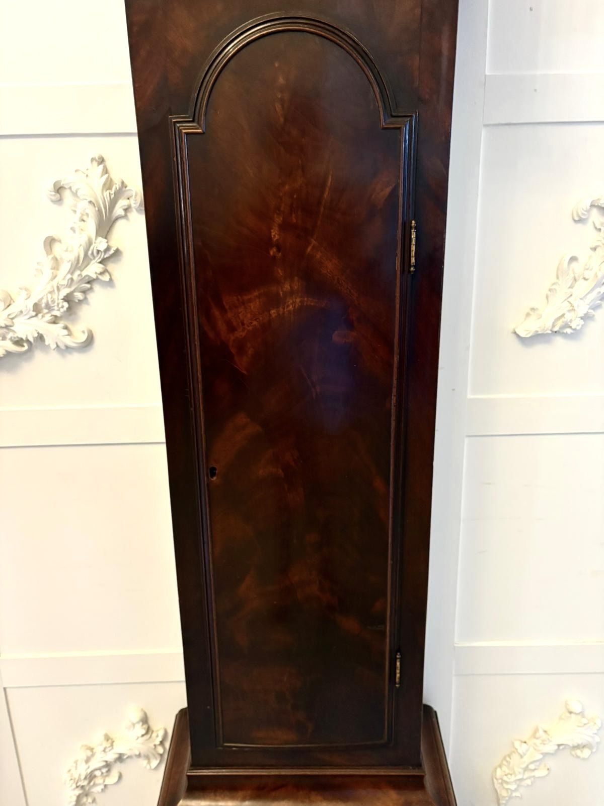 Antique 18th Century Mahogany 8 Day Strike Silent Longcase Clock Henry Weedon London photo vinterior