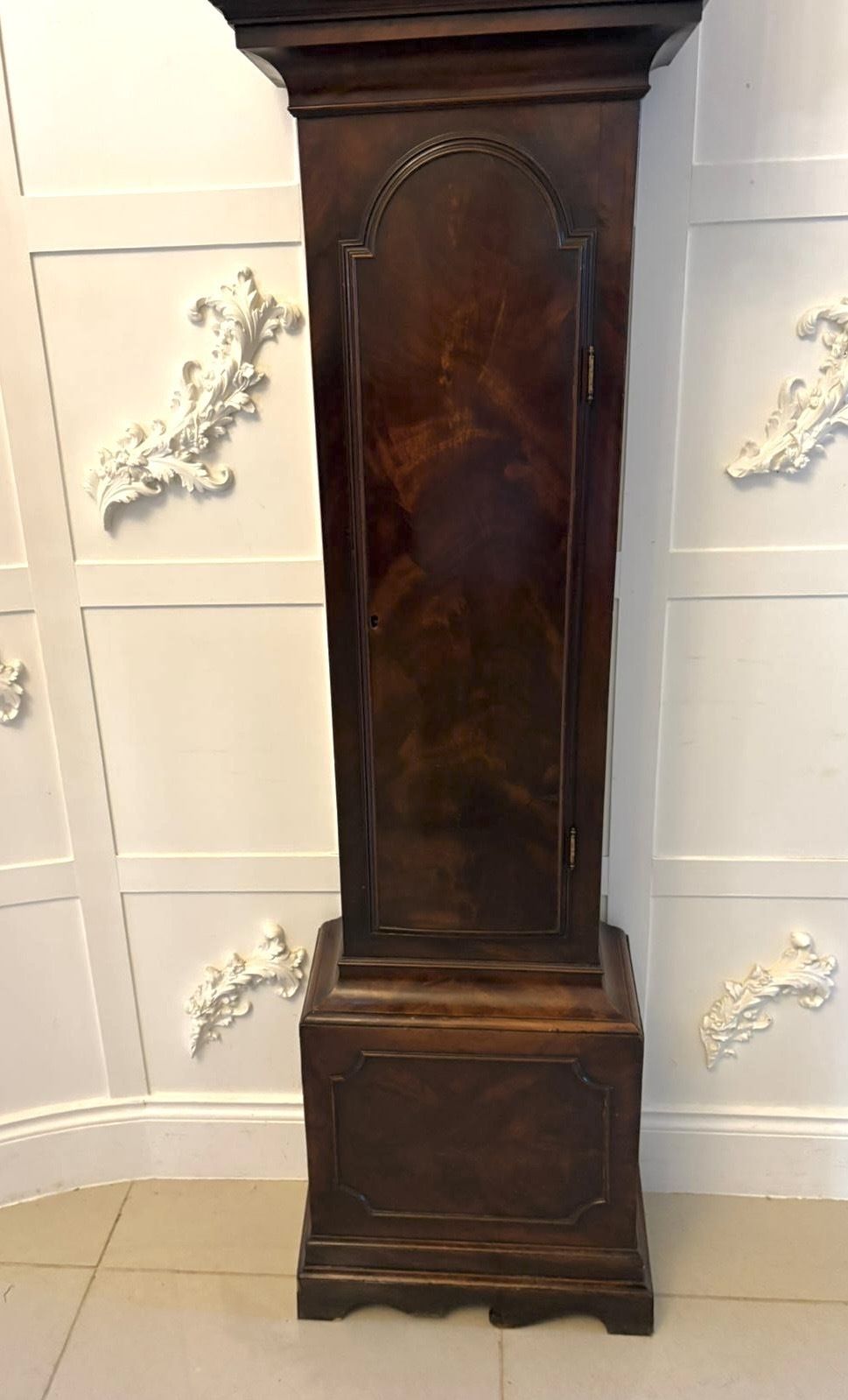 photo vintage Antique 18th Century Mahogany 8 Day Strike Silent Longcase Clock Henry Weedon London