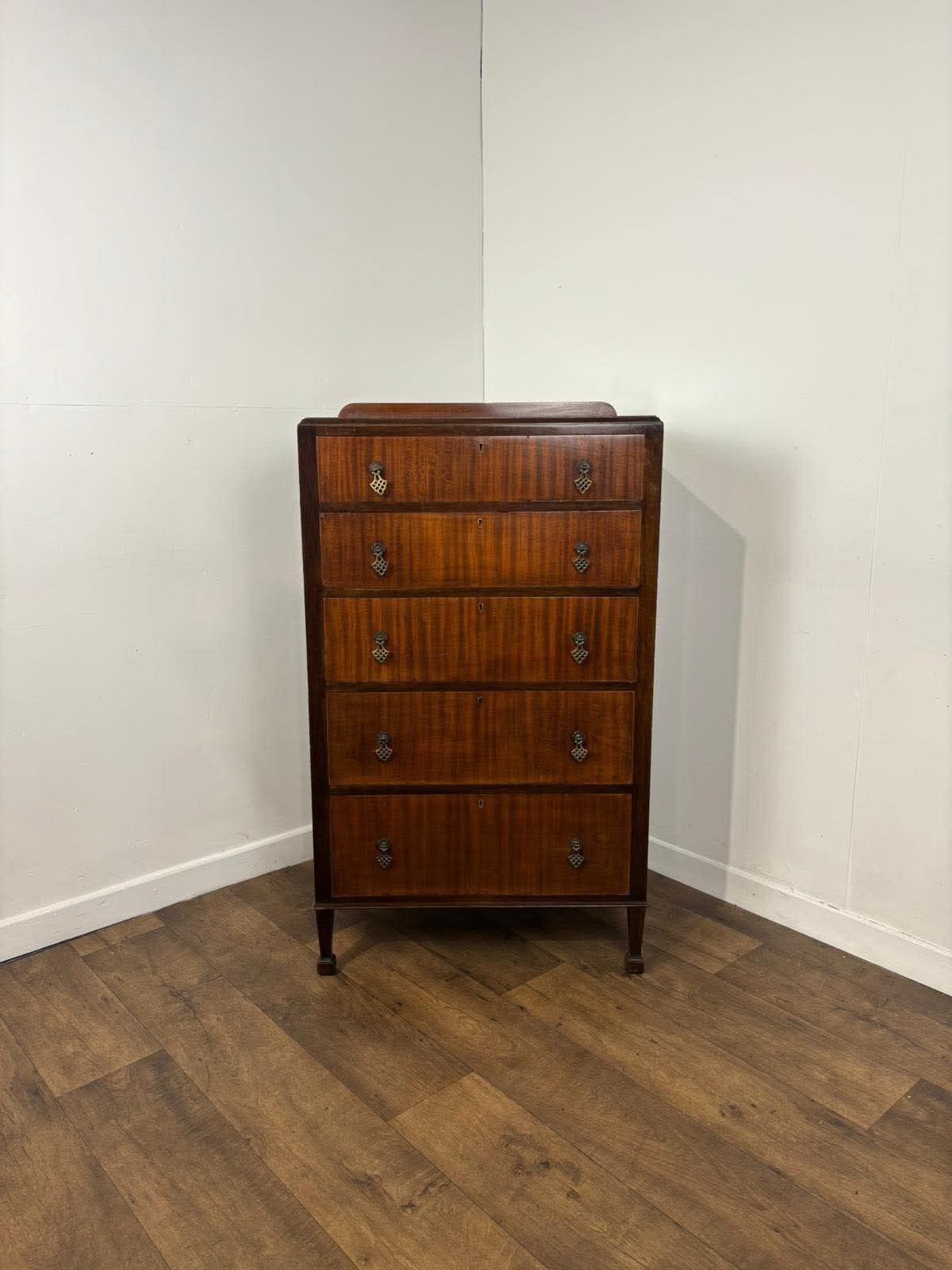 Vintage Mahogany Five Drawer Chest photo vinterior