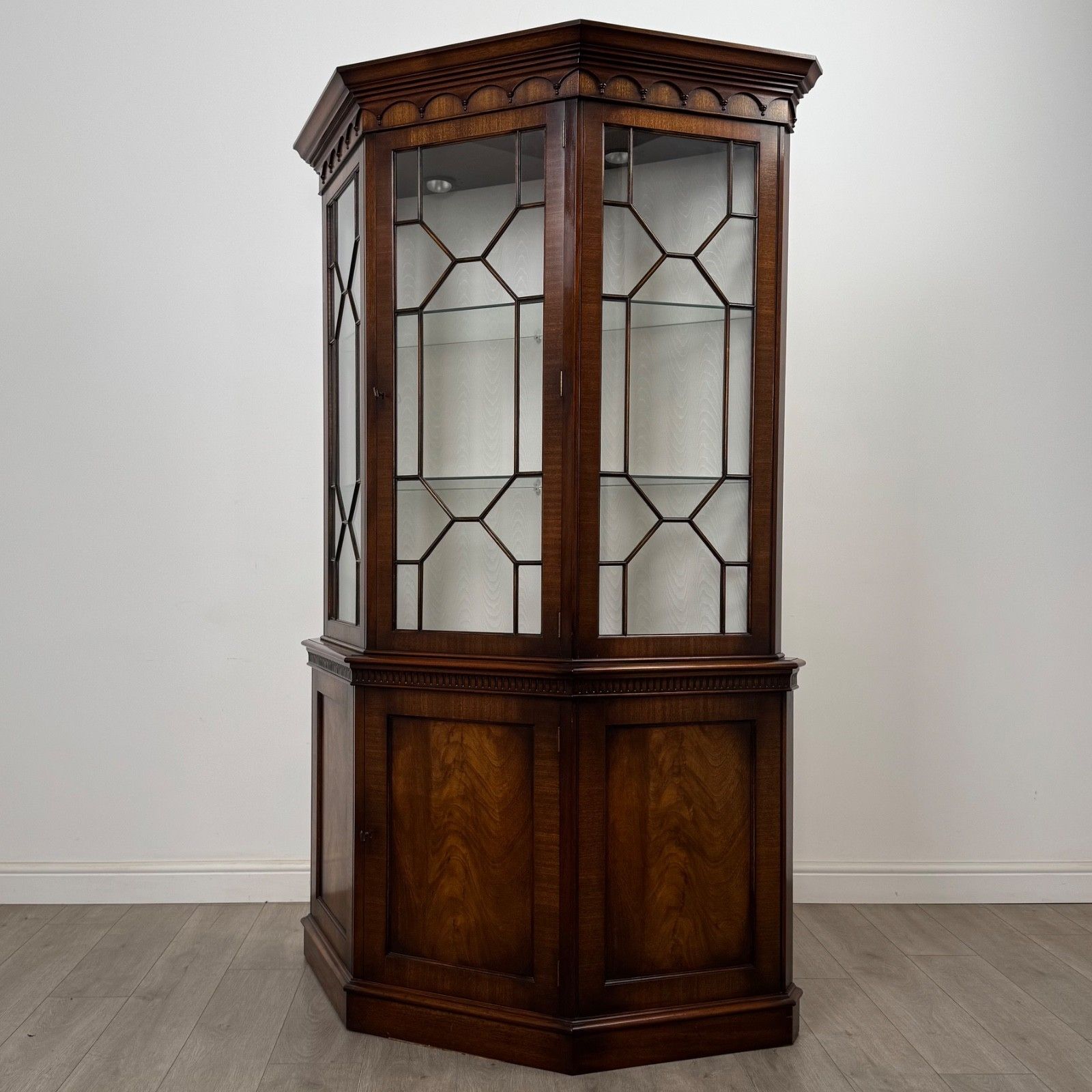 Antique 20th Century Unusual Display Cabinet In Mahogany ( Af 5741 ) photo for sale