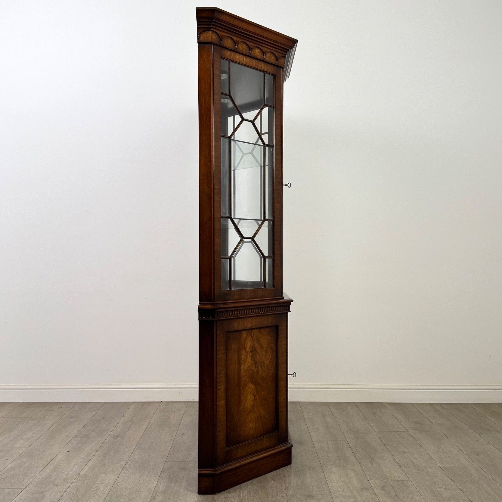 Antique 20th Century Unusual Display Cabinet In Mahogany ( Af 5741 ) photo vintage