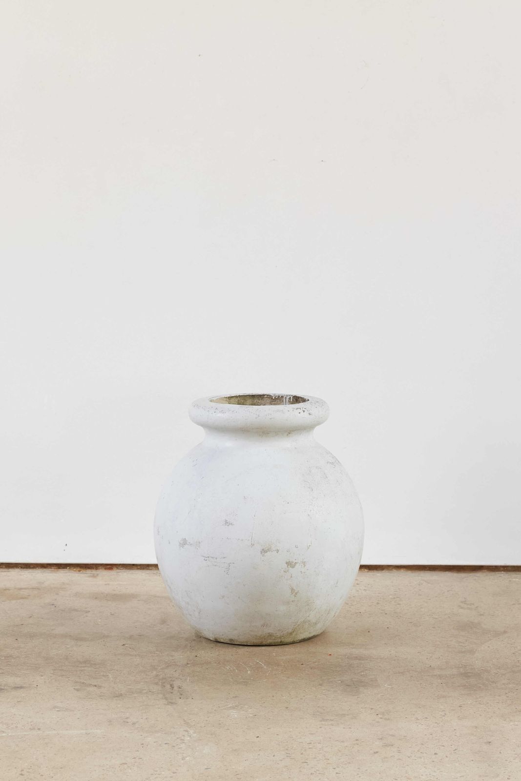 Pair Of Willy Guhl For Eternit Olive Pot Planters, Switzerland, C1960 photo furniture