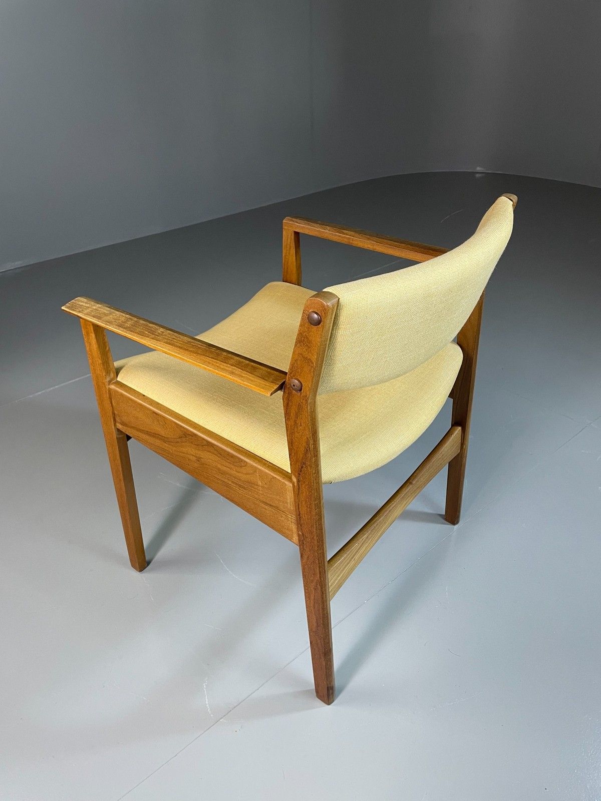 Furniture Vintage Mid Century Desk Elbow Chair Danish Teak Retro 1960s Eb06348 photo