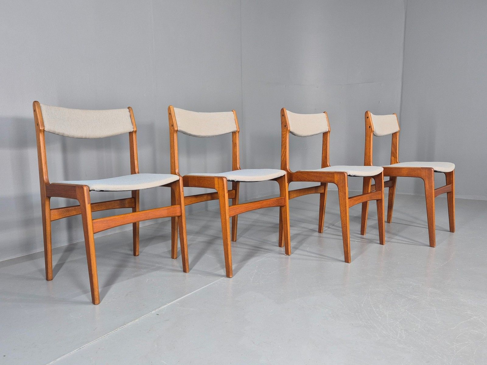 4 Mid Century Vintage Teak Dining Chairs Anderstrup Buch 1960s Retro  Eb12106 photo buy