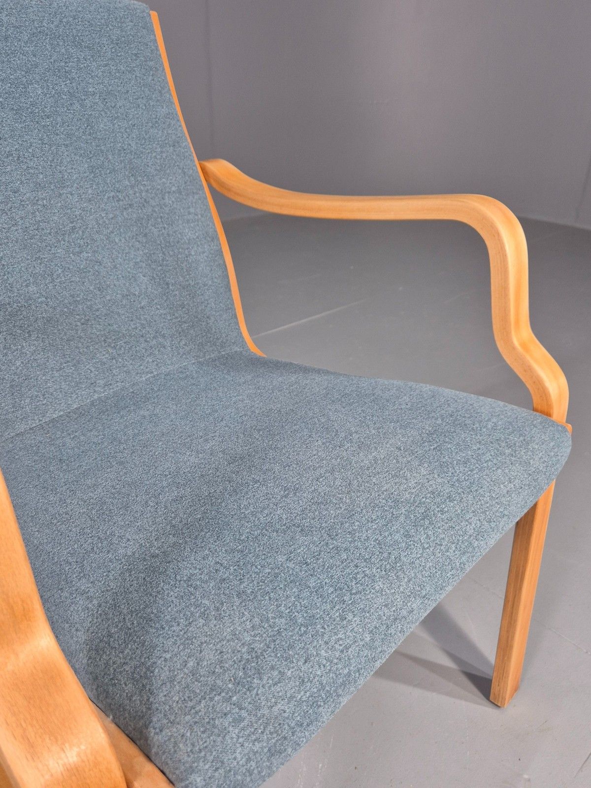 375.0 Vintage Danish Bentwood Chair Farstrup Mid Century New Upholstery Retro Eb12008 photo