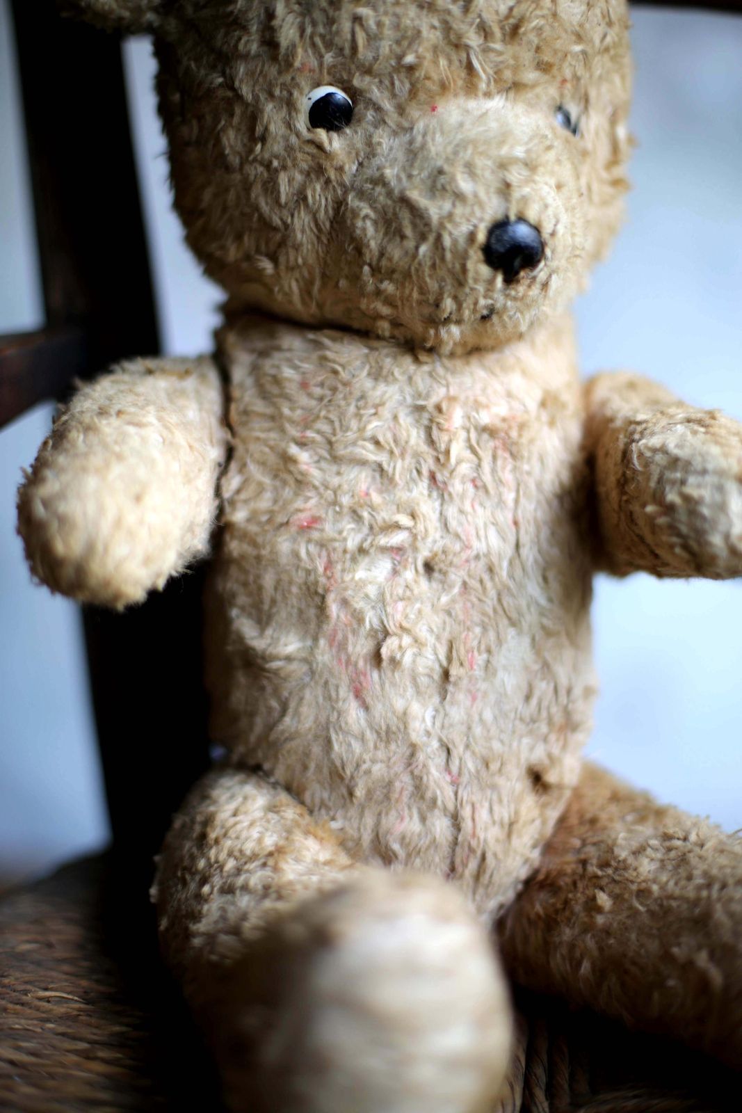 Antique Teddy Bear Old French Childs Jointed Mohair Stuffed Toy Bear photo Home Decor