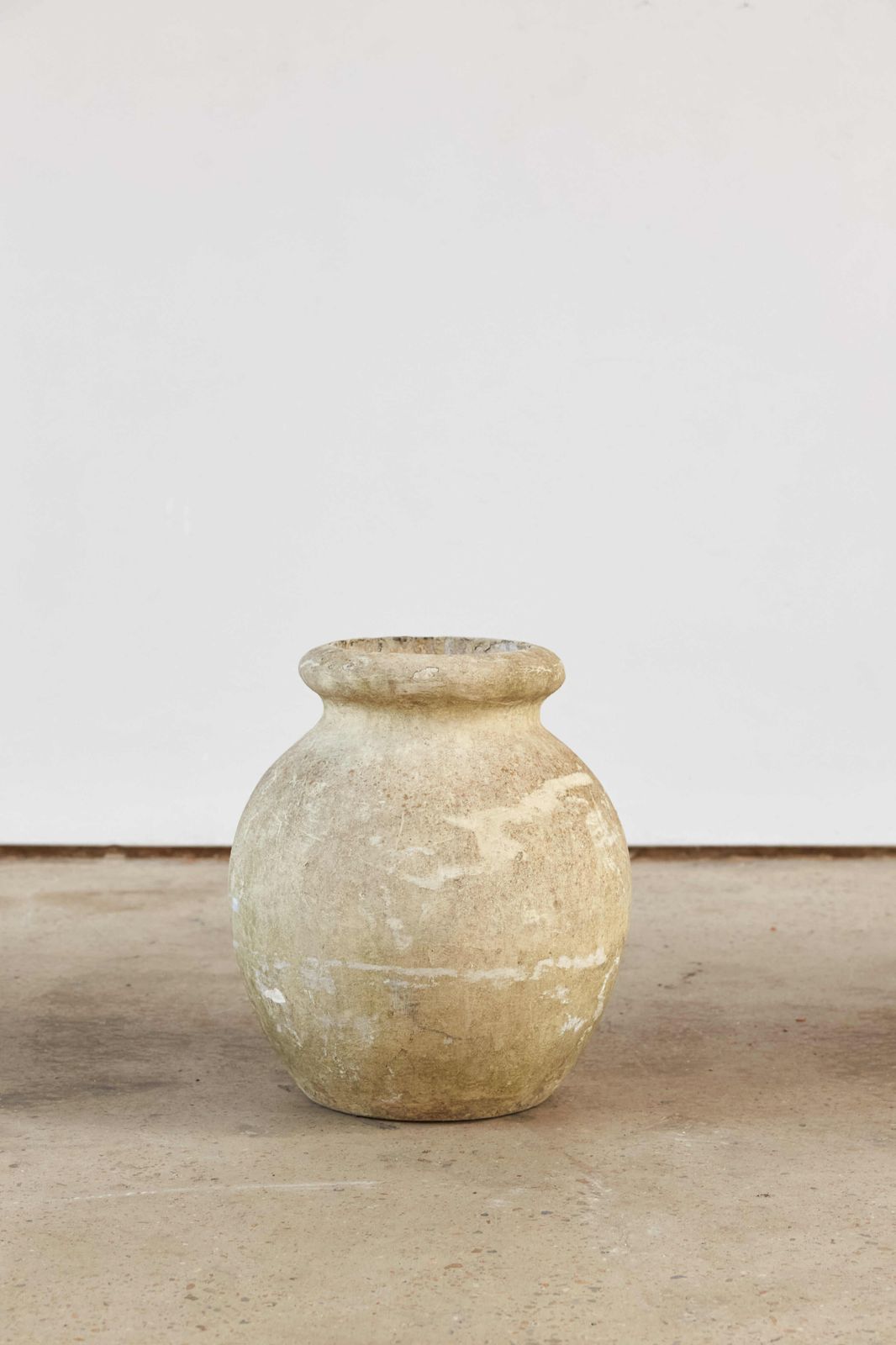 Pair Of Willy Guhl For Eternit Olive Pot Planters, Switzerland, C1960 photo for sale