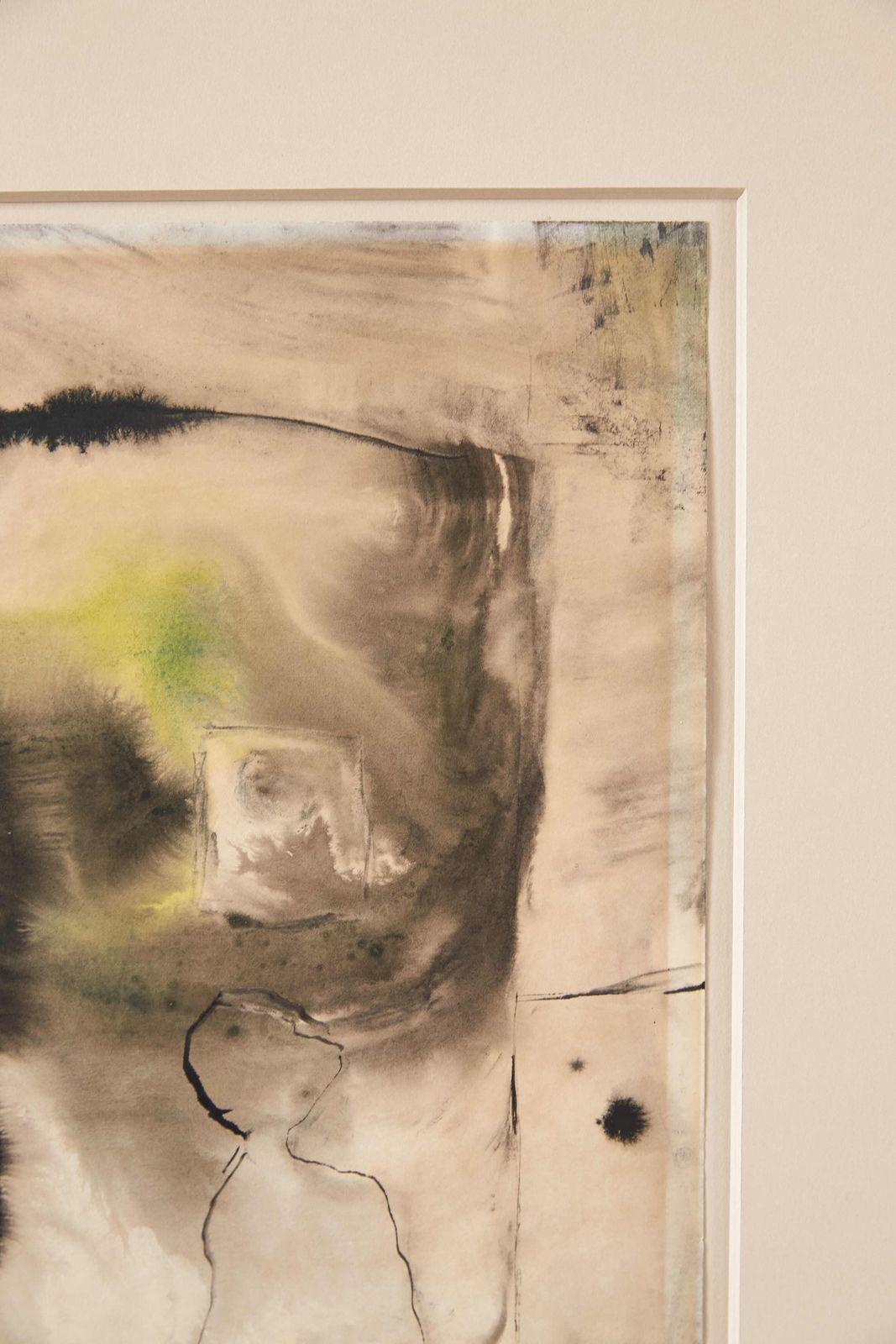 photo furniture Abstract Watercolour On Paper By Harry Ousey, C1971