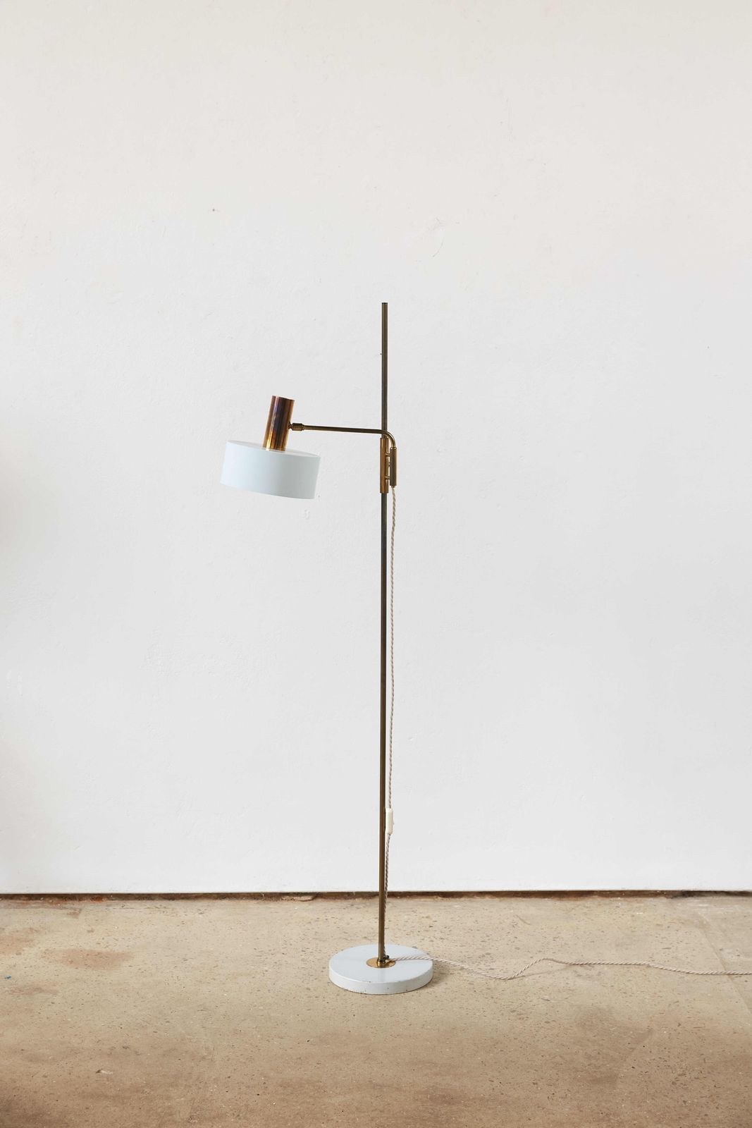 Kaiserleuchte Floor Lamp In Brass And Aluminium, Germany C1960 photo Lighting
