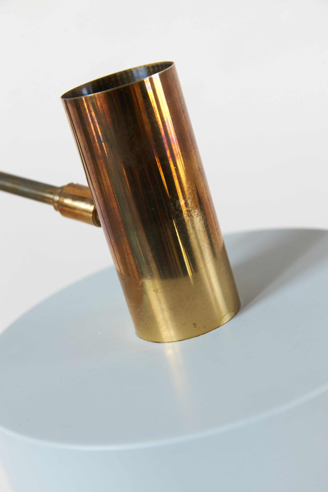 Kaiserleuchte Floor Lamp In Brass And Aluminium, Germany C1960 photo vintage