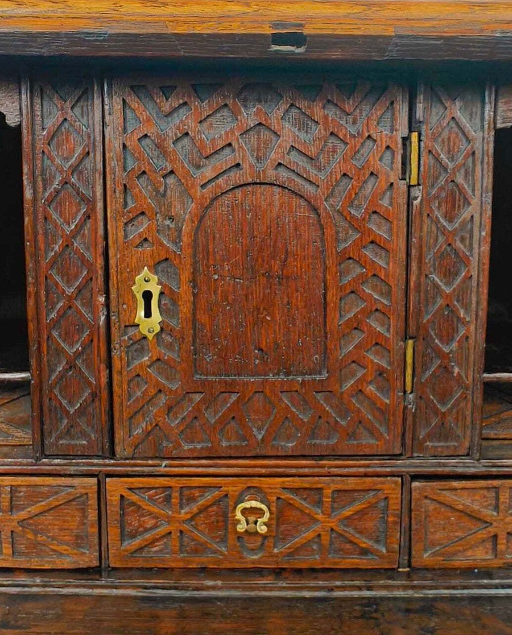 photo for sale George III Writing Bureau Desk Oak 18thc Antique English