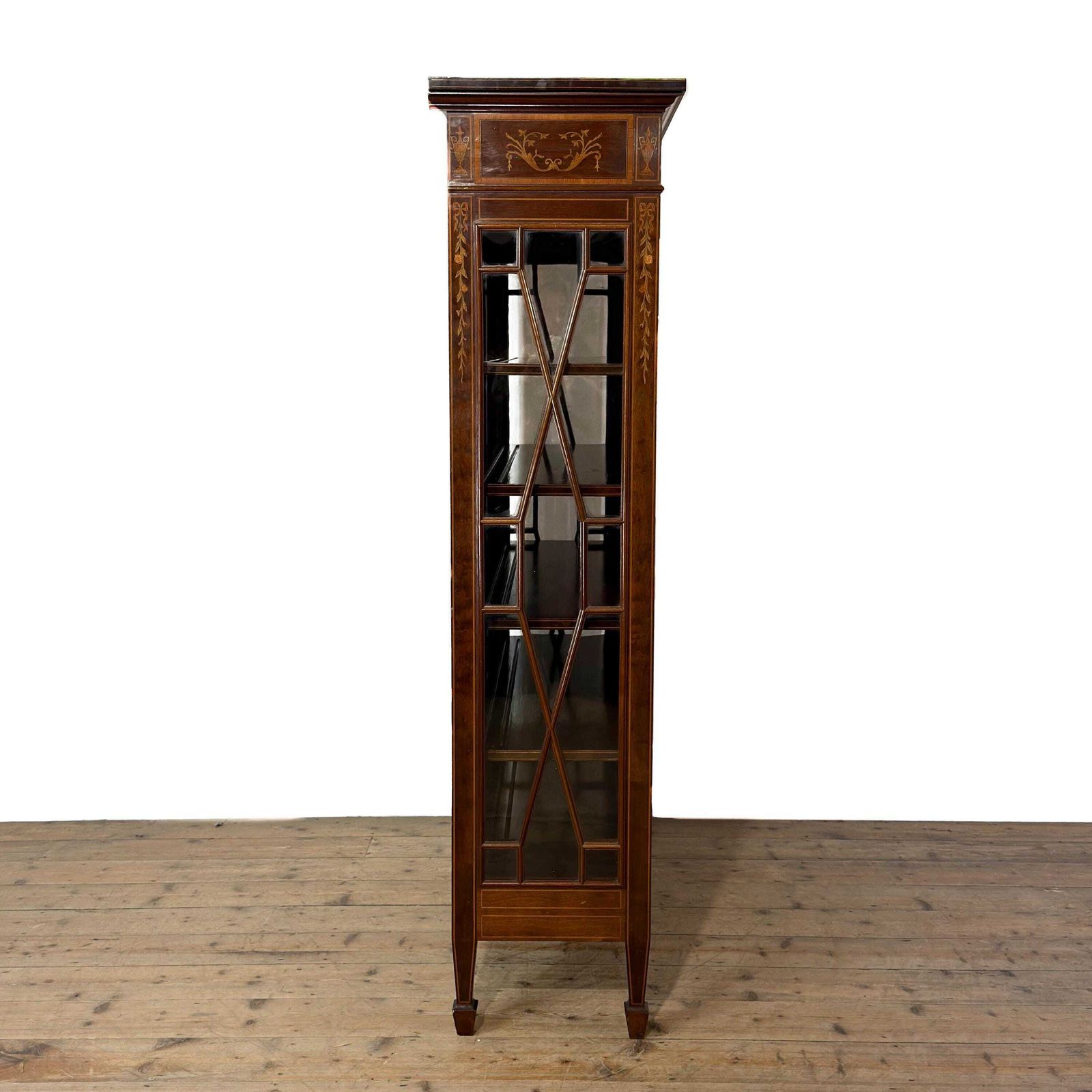 Antique Inlaid Mahogany Display Cabinet | Antiques | Antique Cabinet | Antique Storage | Display Cabinet (M 6880) photo Furniture