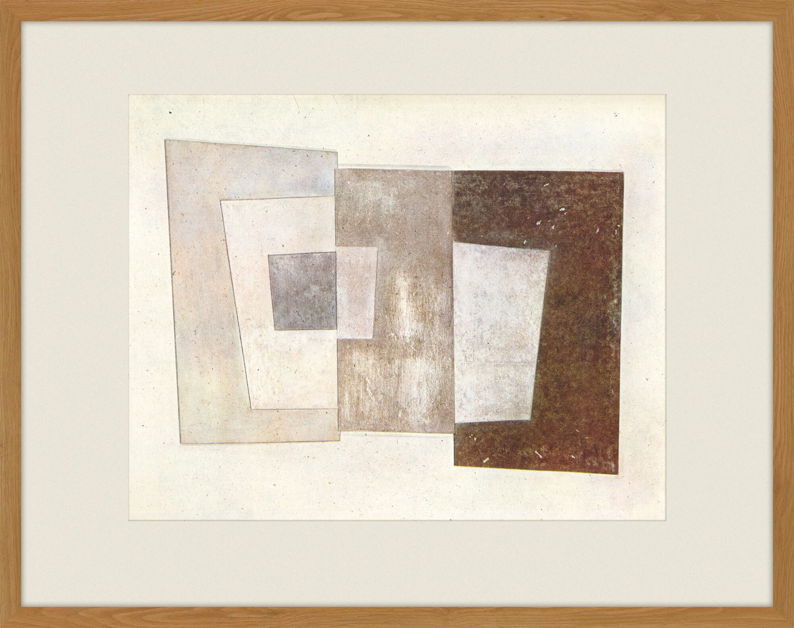 Ingelijste lithografische print van Ben Nicholson, 1962