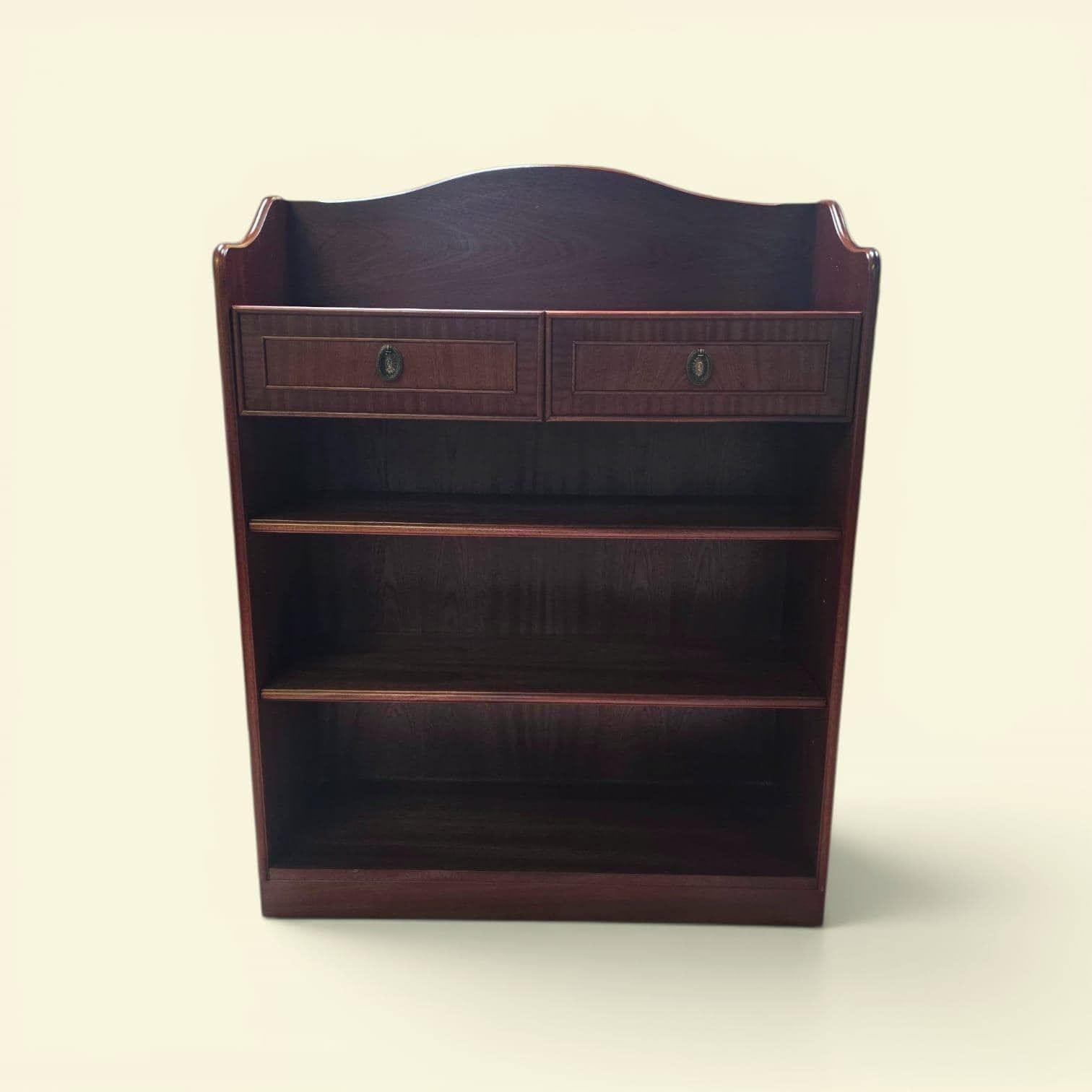 Vintage Open Bookcase With Drawers / Nathan Furniture / C1970 photo furniture