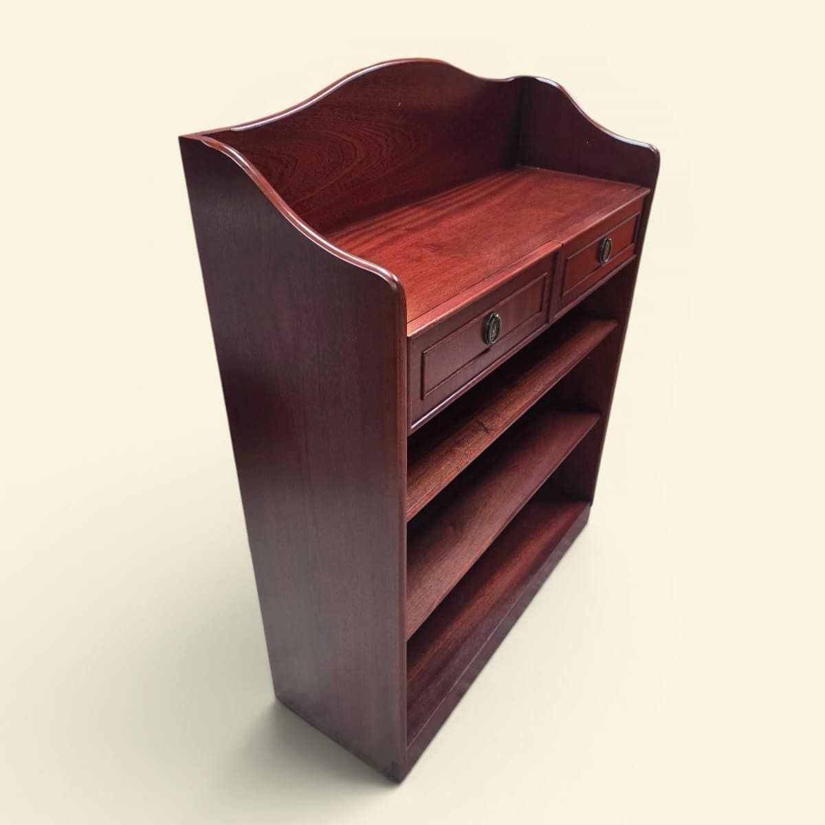 Vintage Open Bookcase With Drawers / Nathan Furniture / C1970 photo vintage