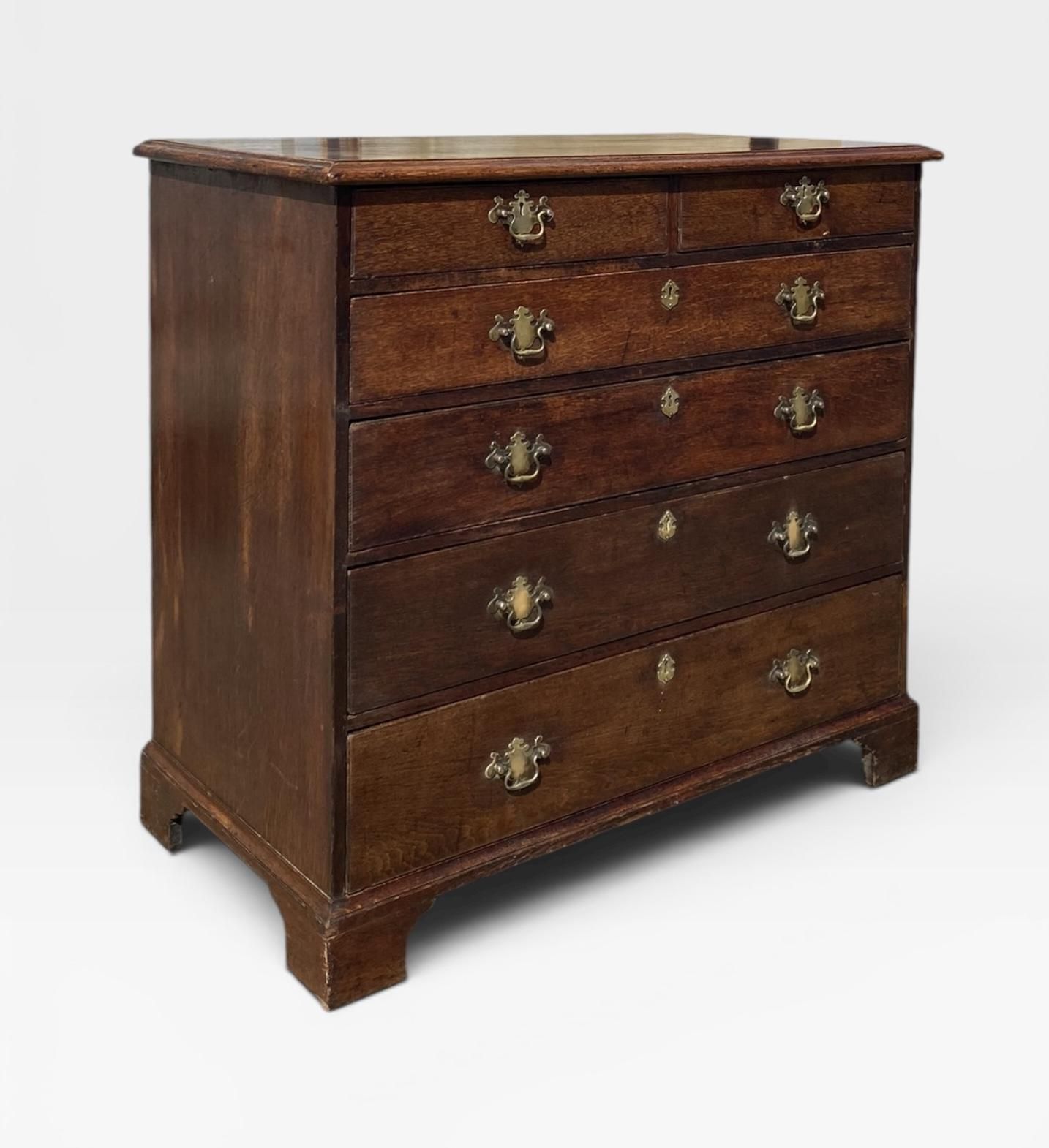 Late 18th Century Georgian Oak Chest Of Drawers photo furniture
