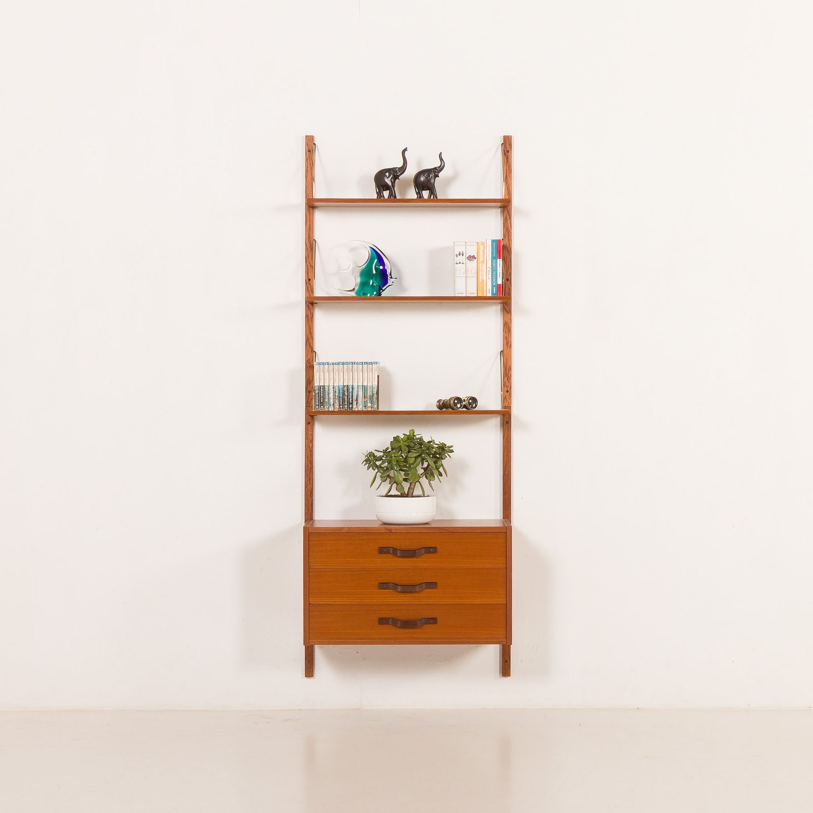 Scandinavian Mid Century Wall Unit In Teak, 1960s photo furniture