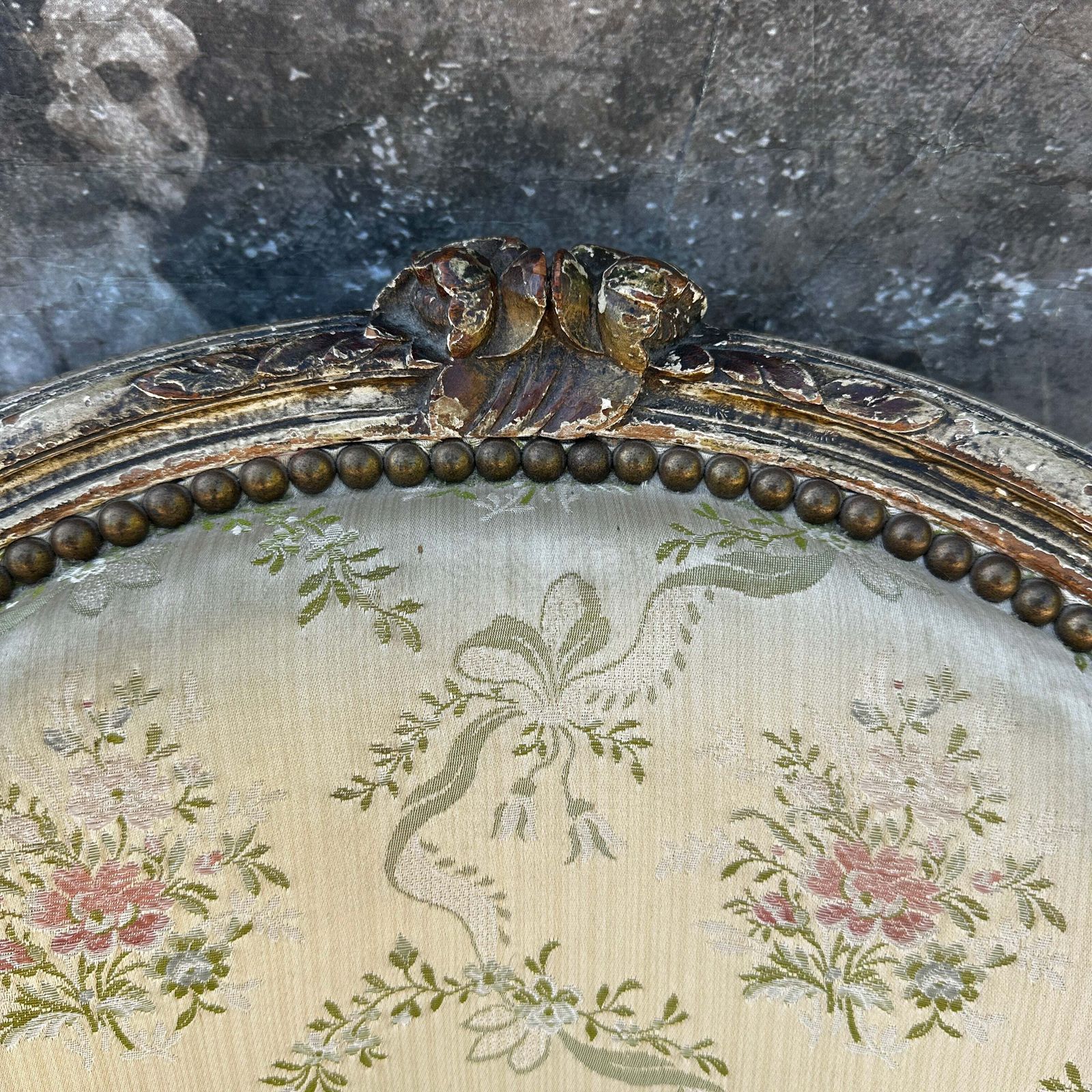 French Louis XV Style Fauteuil Armchair — C.1880 photo for sale